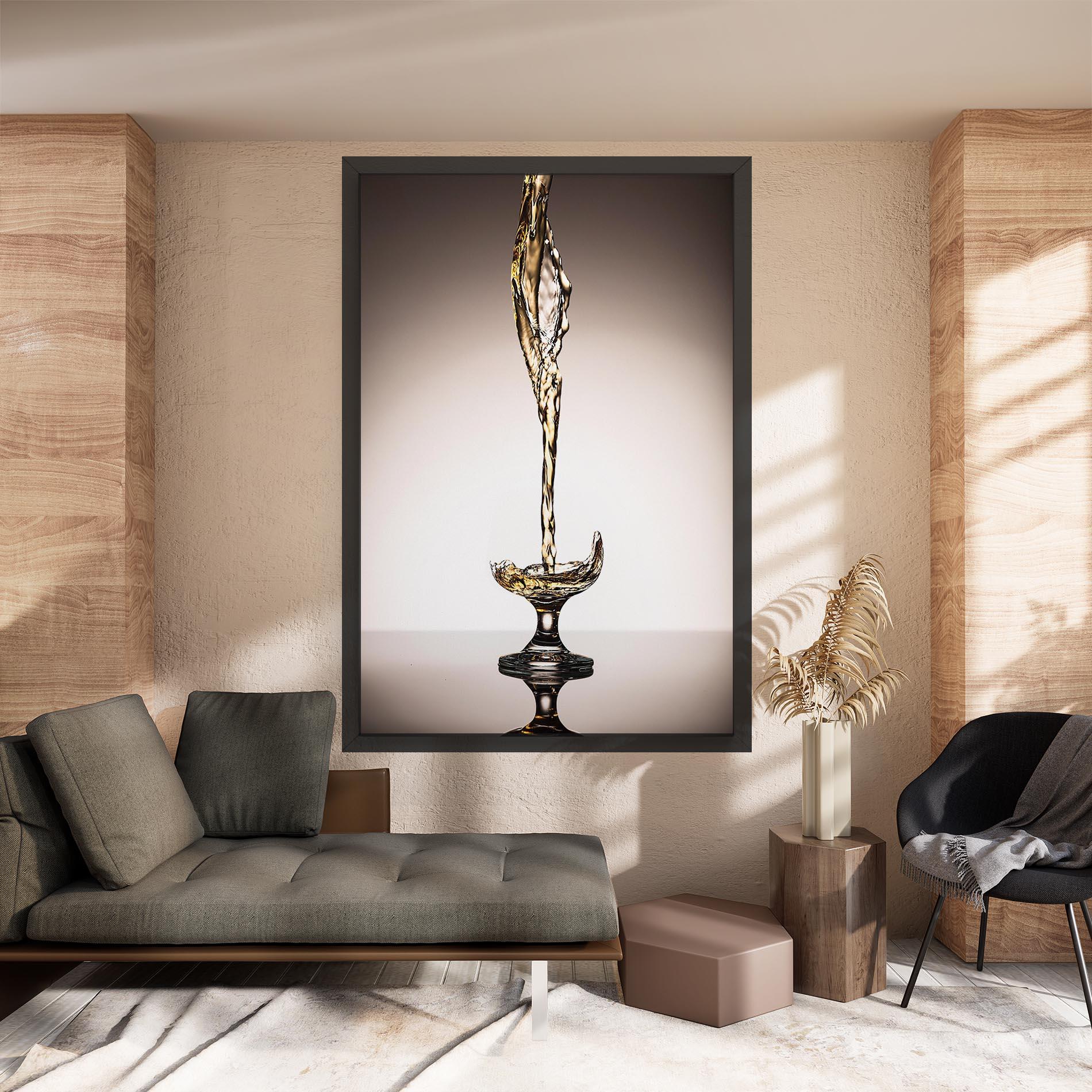 Vászonkép White Wine Splash mockup 8