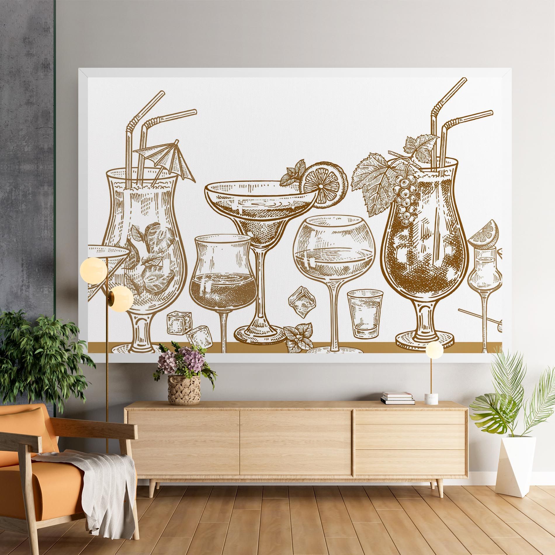 Brown Line Drinks mockup 9