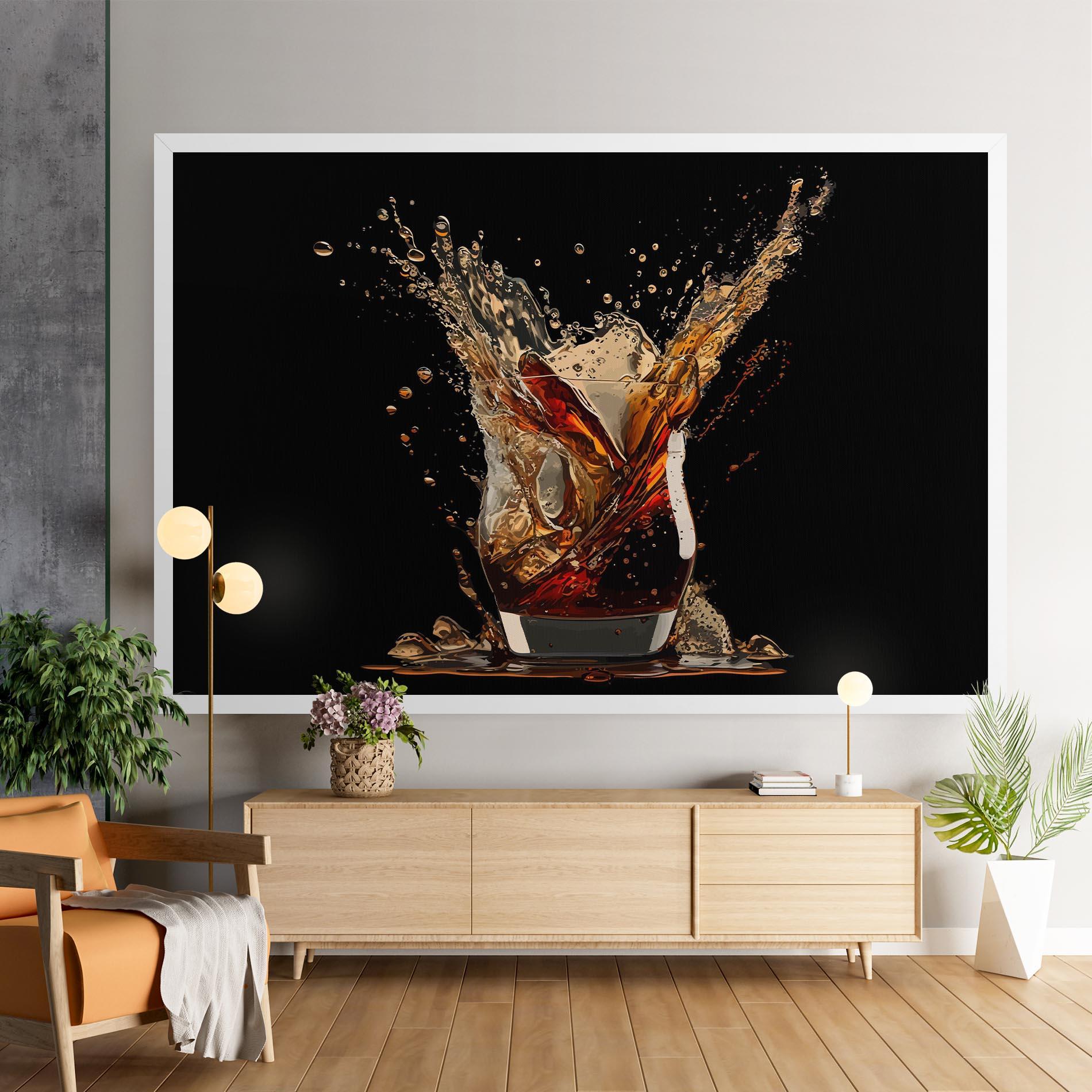 Vászonkép Cola Splash mockup 9