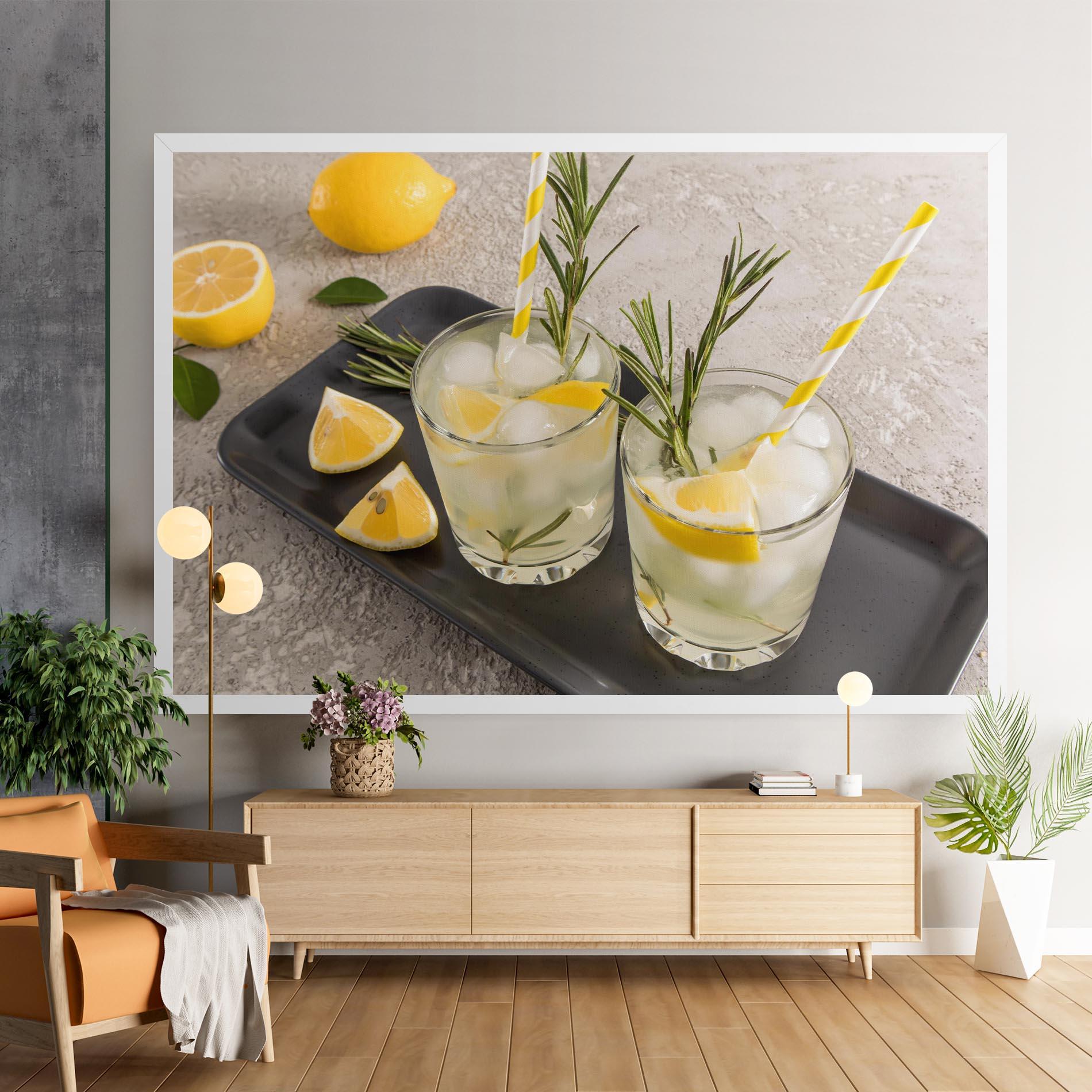 Vászonkép Fruit Vitamin Water mockup 9