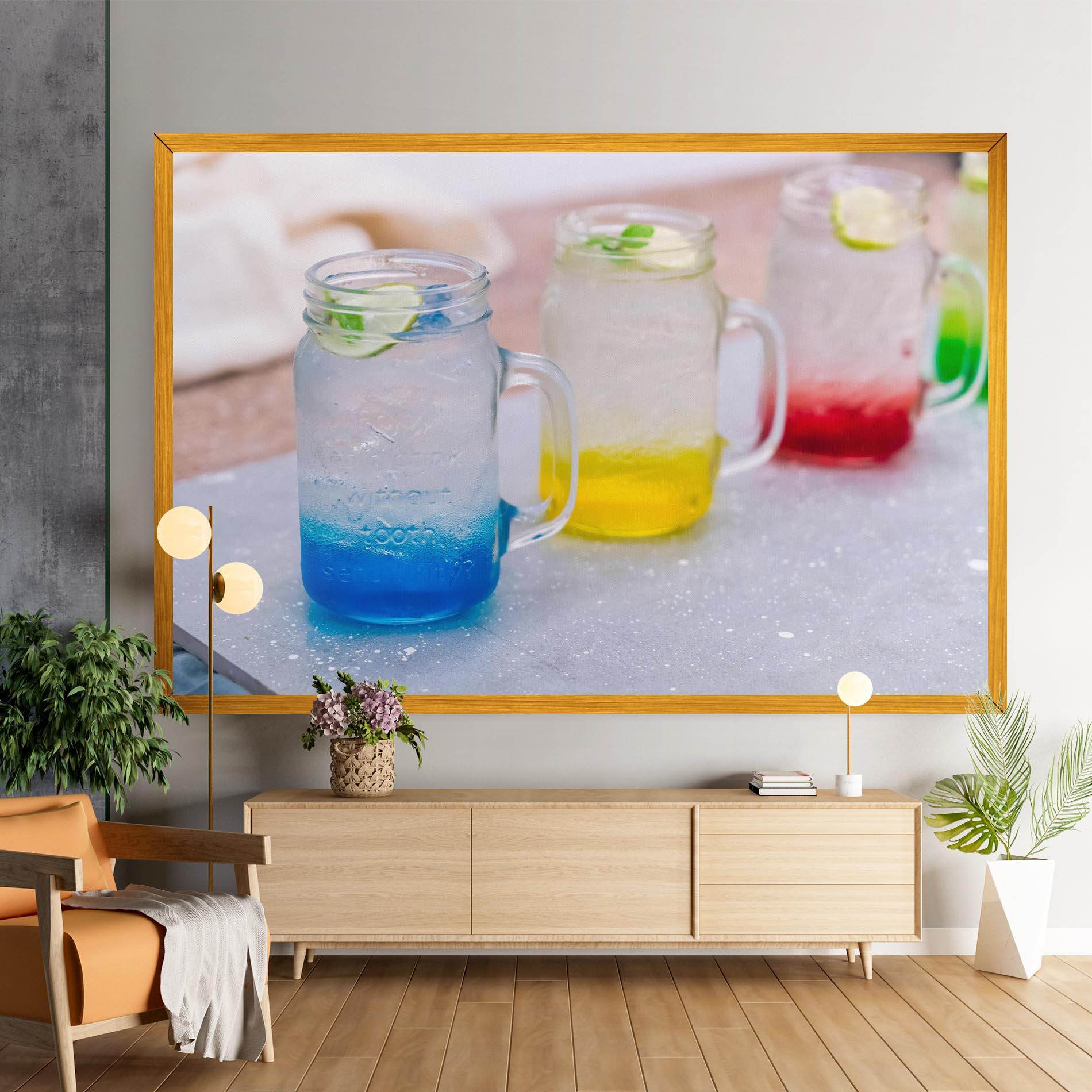 Vászonkép Colorful Italian Soda mockup 9
