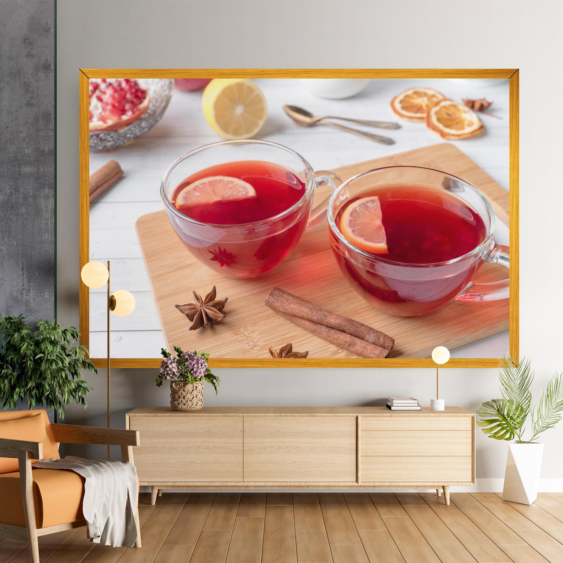 Vászonkép Pomegranate Lemon mockup 9