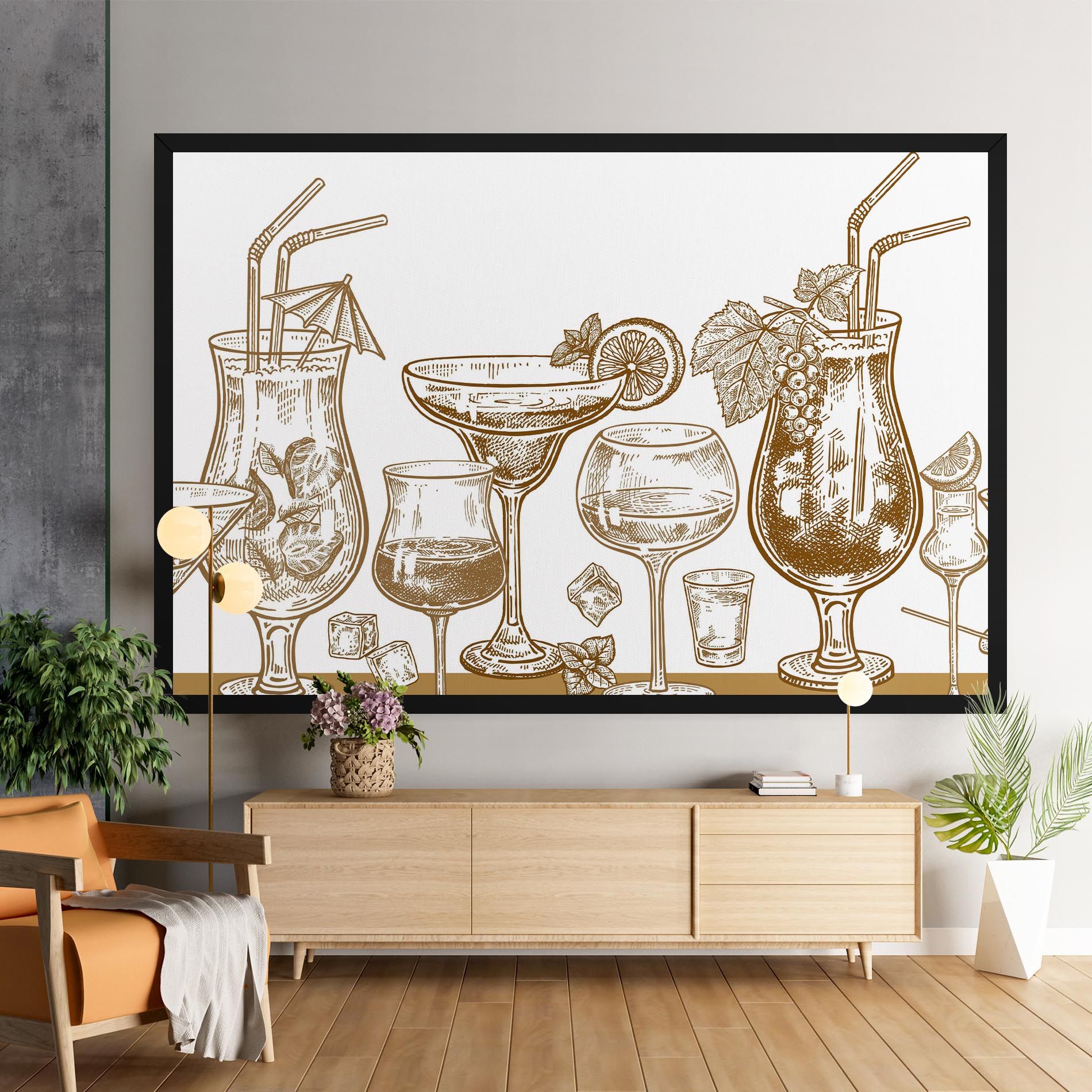 Brown Line Drinks mockup 9