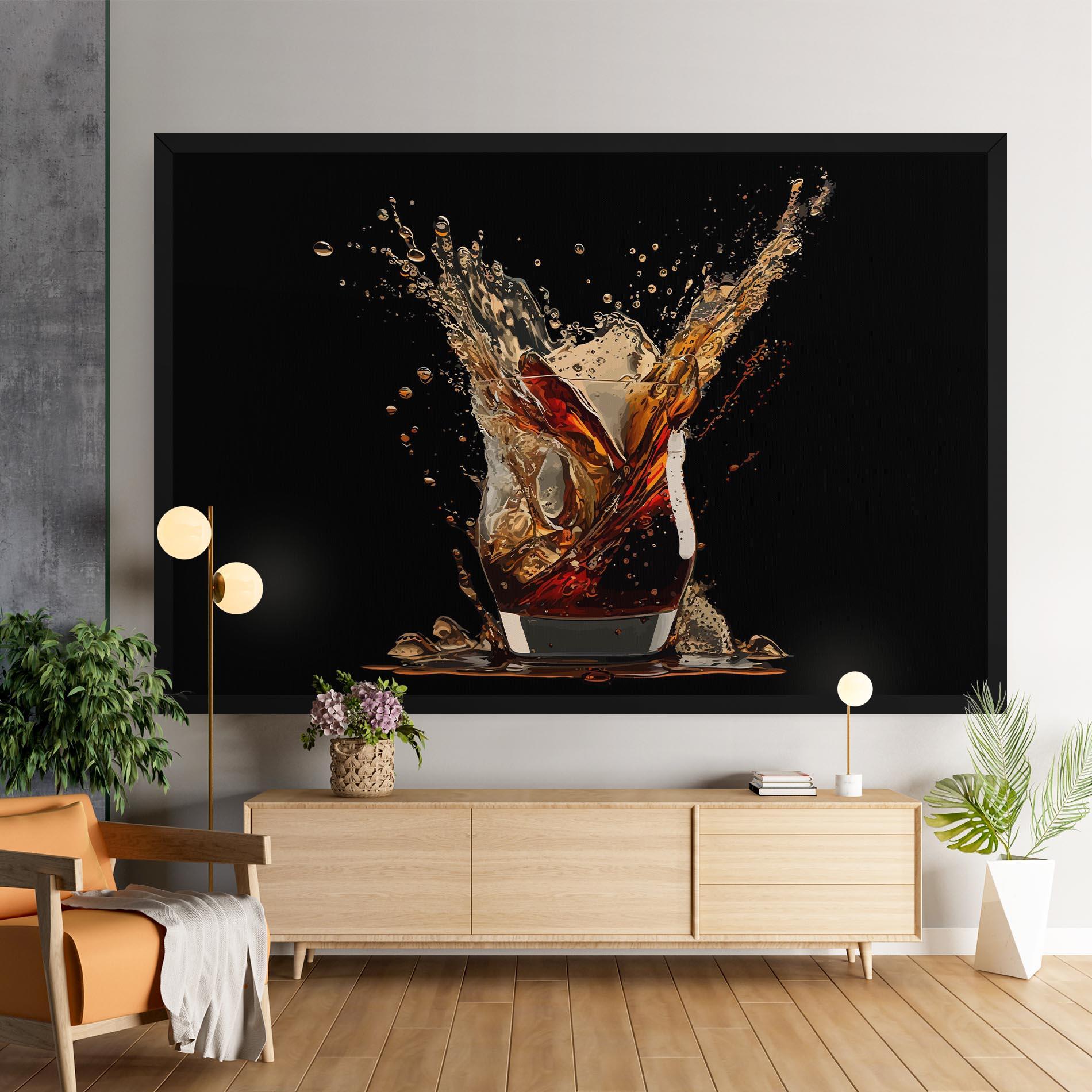 Vászonkép Cola Splash mockup 9