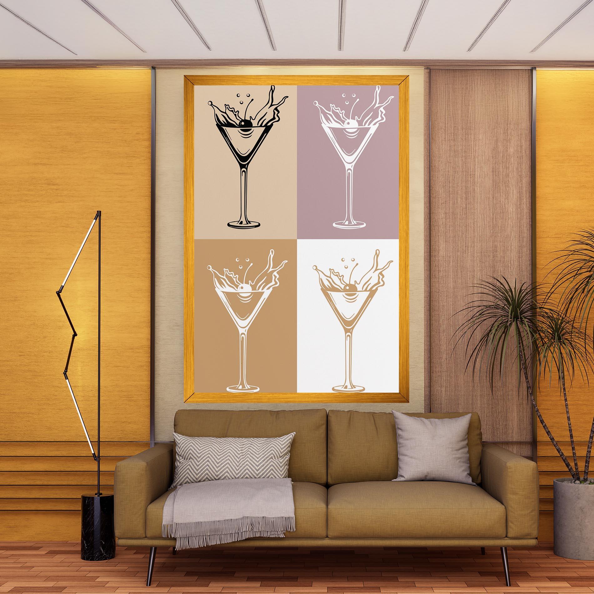 Vászonkép Drinks Mix mockup 9