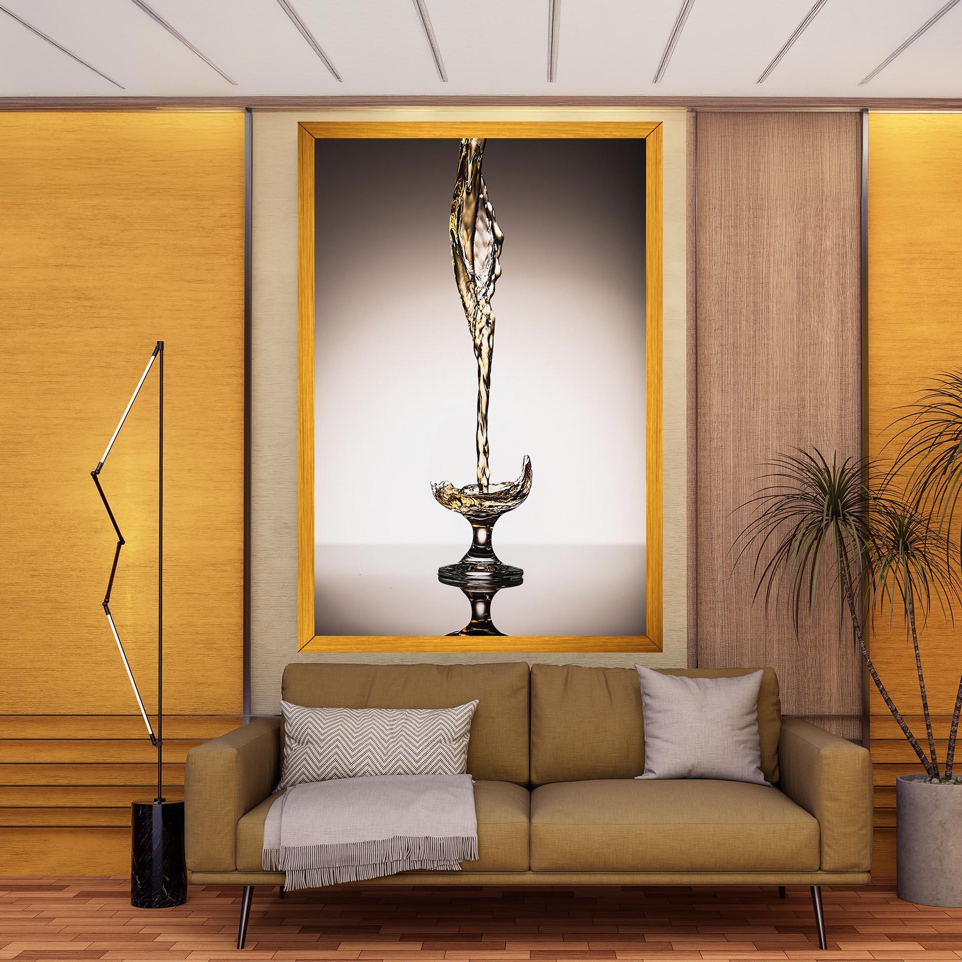 Vászonkép White Wine Splash mockup 9