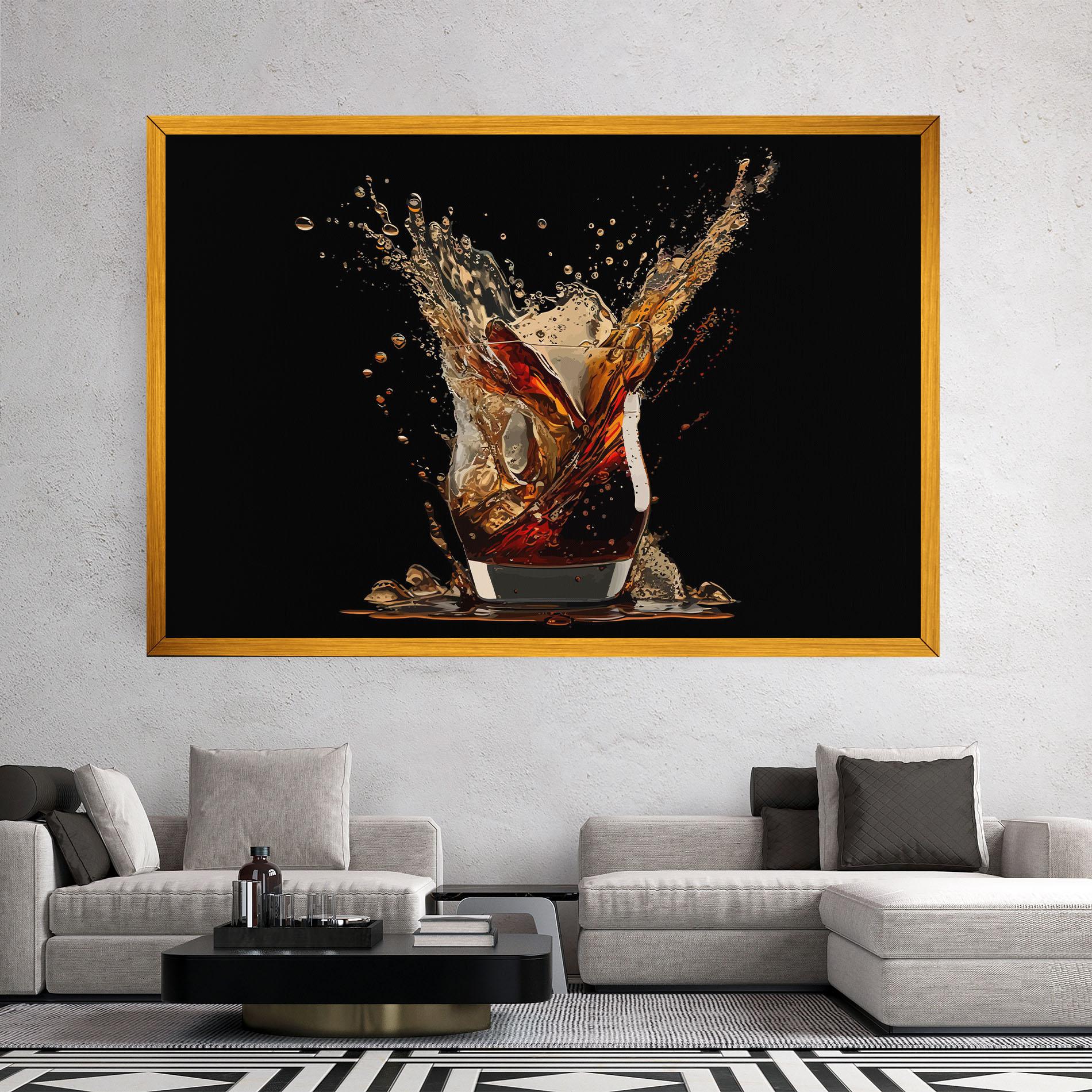 Vászonkép Cola Splash mockup 2