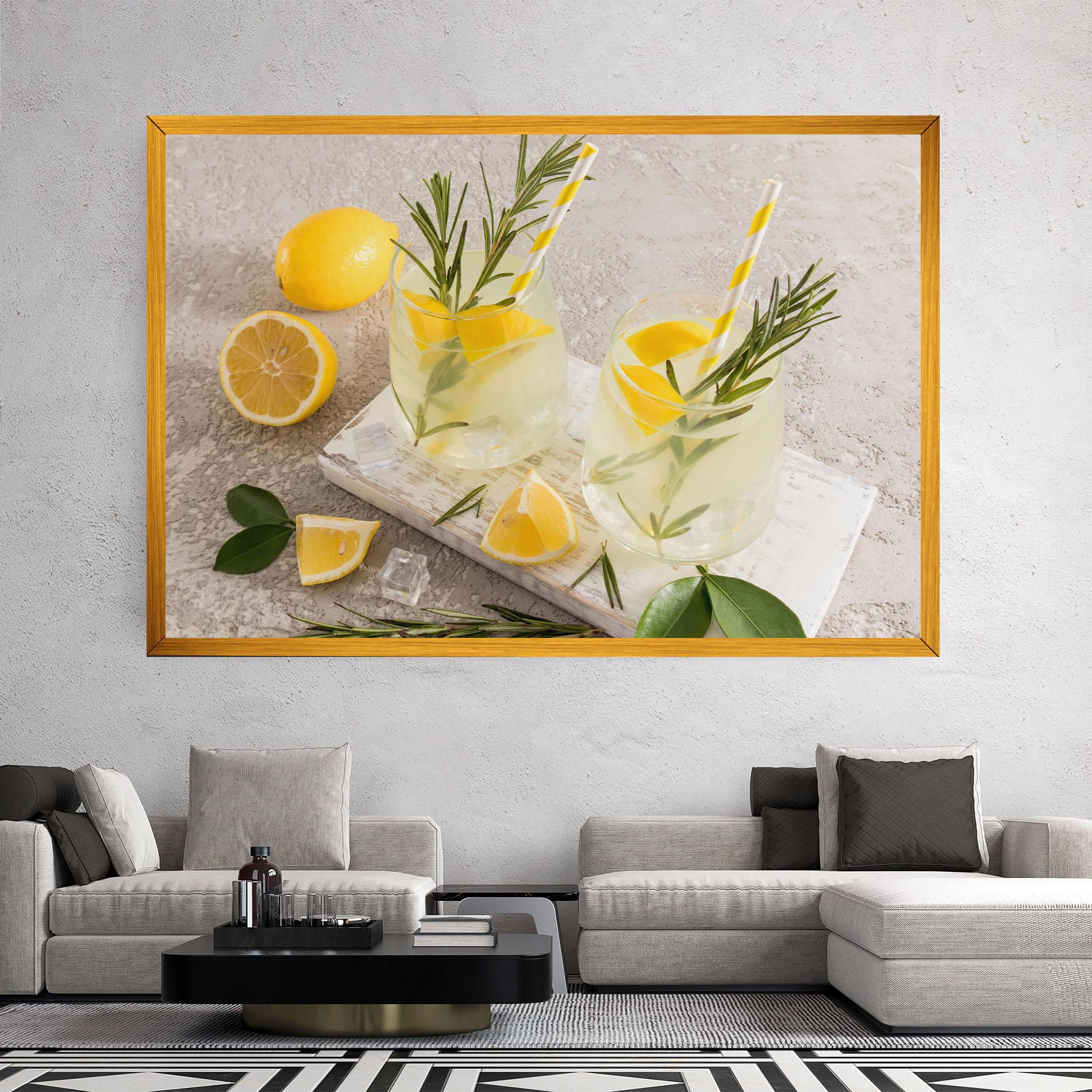 Vászonkép Homemade Rosemary Drink mockup 2