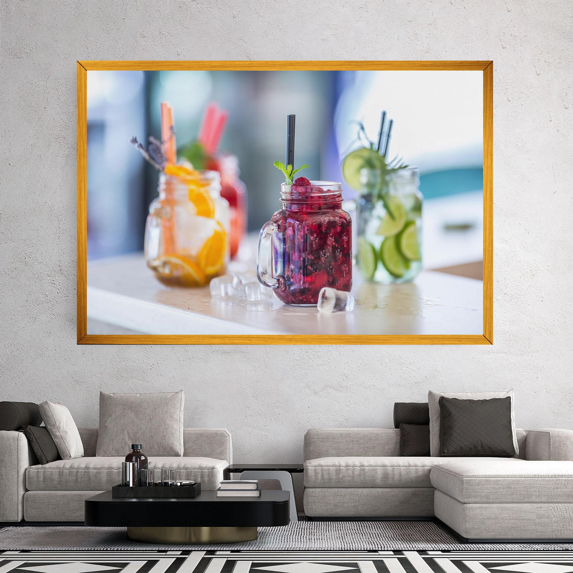 Vászonkép Orange Lime Lemonades mockup 2