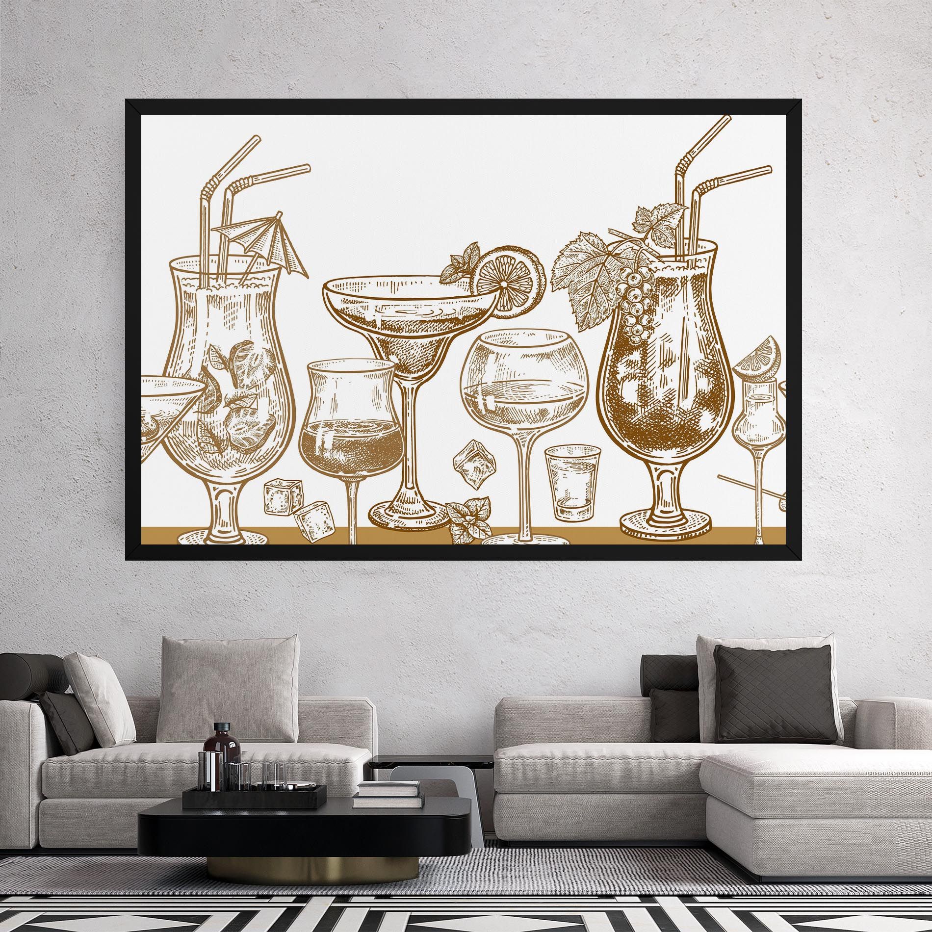 Brown Line Drinks mockup 2