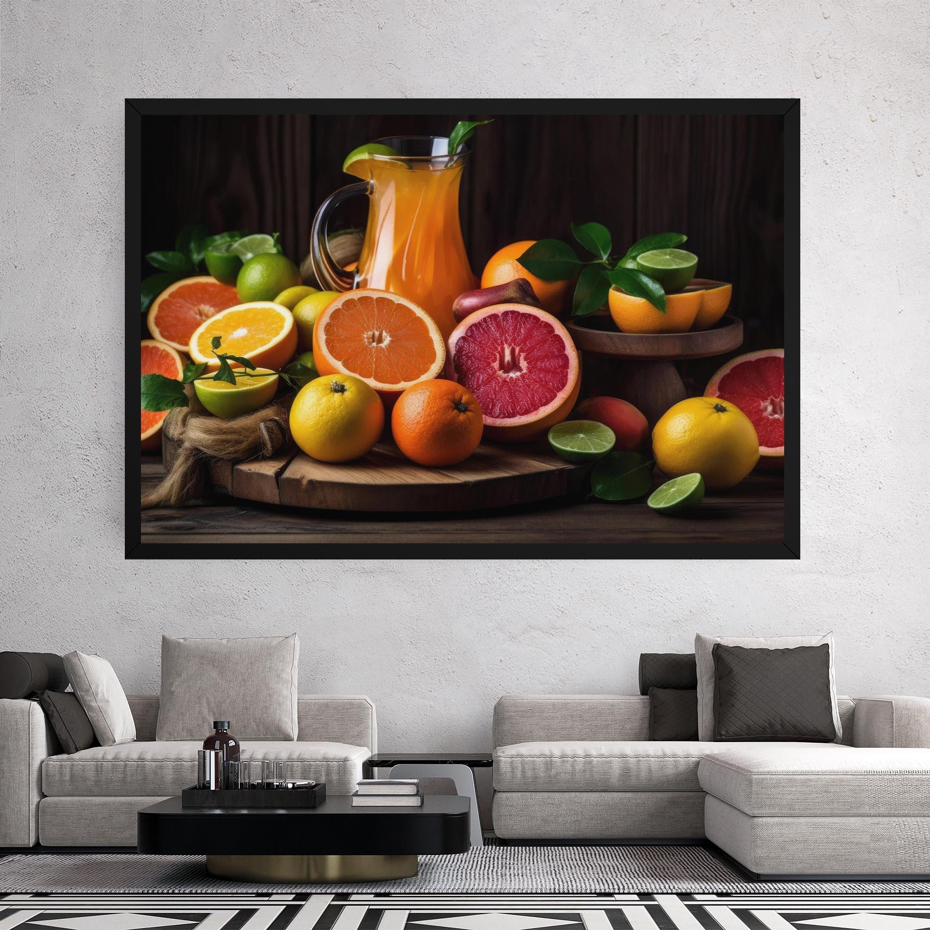 Vászonkép Glass Of Orange Juice mockup 2