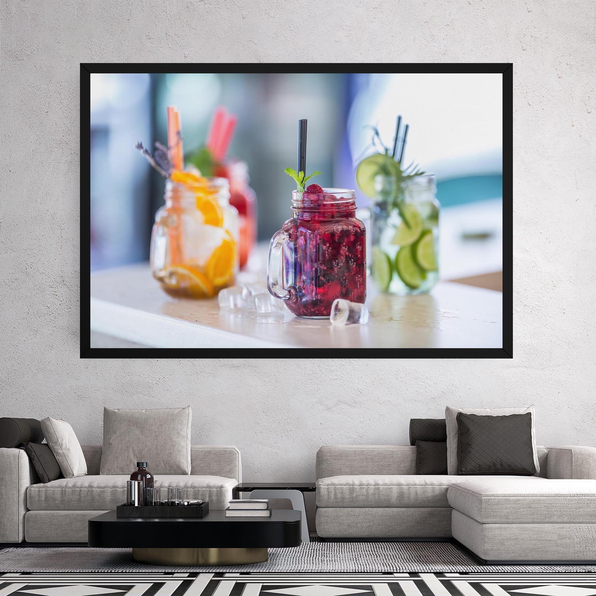 Vászonkép Orange Lime Lemonades mockup 2