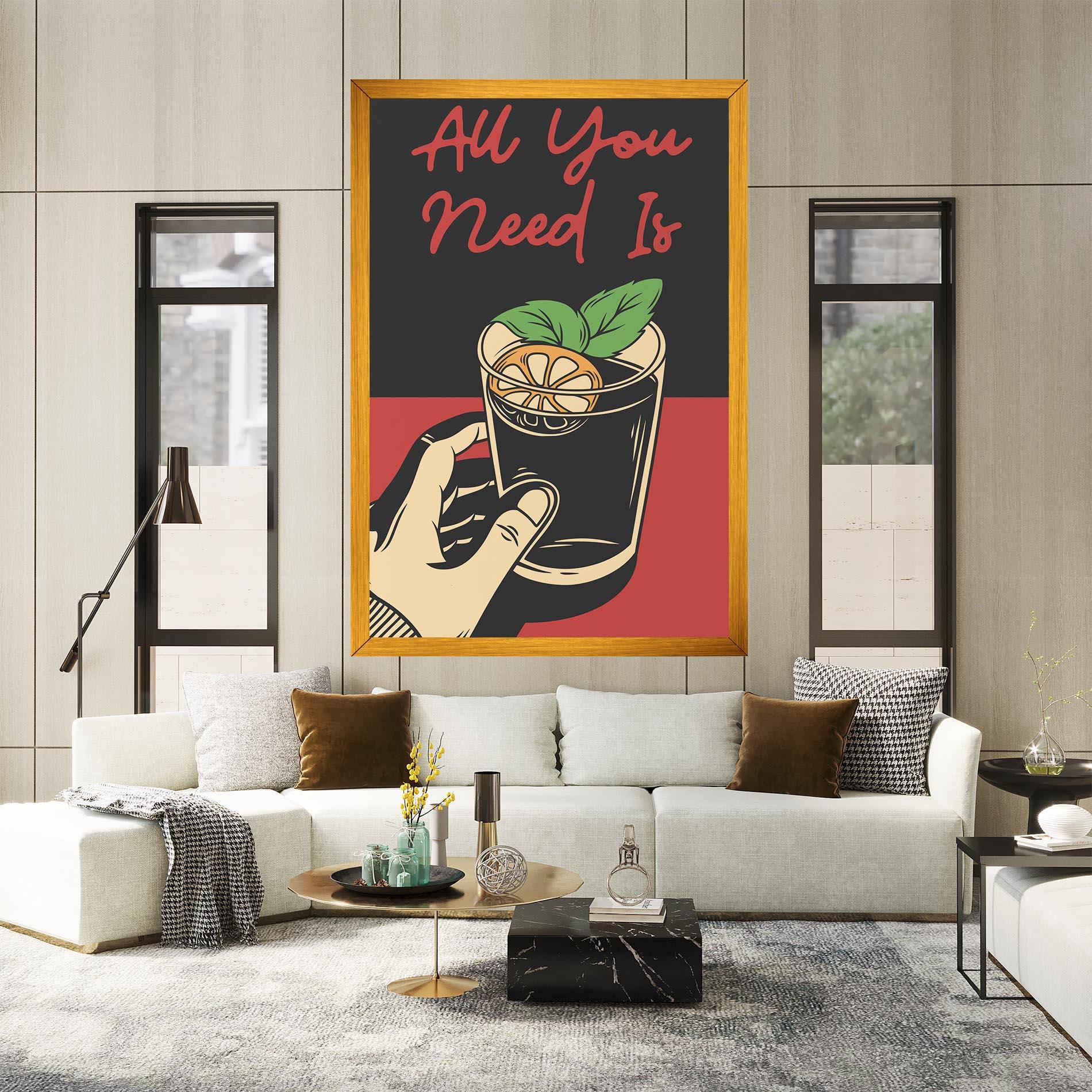 Vászonkép All U Need mockup 2