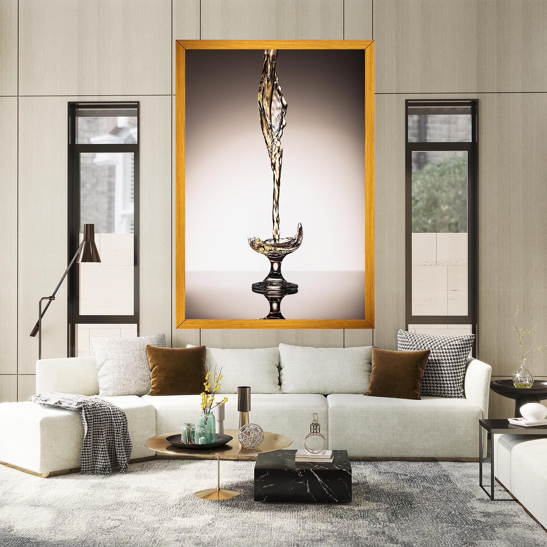 Vászonkép White Wine Splash mockup 2