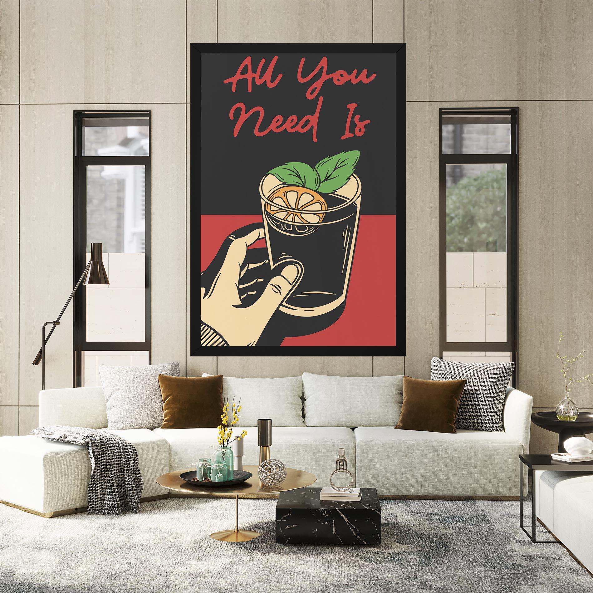 Vászonkép All U Need mockup 2