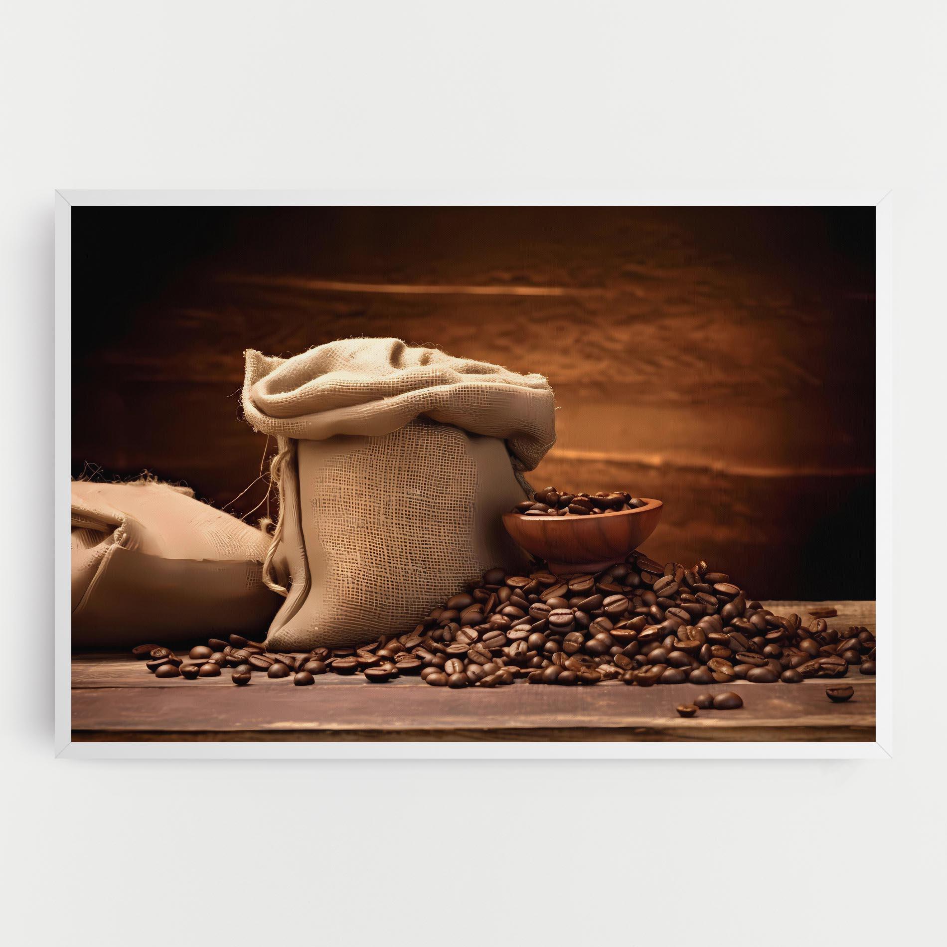 Vászonkép Big Bag Of Coffee Beans mockup 0