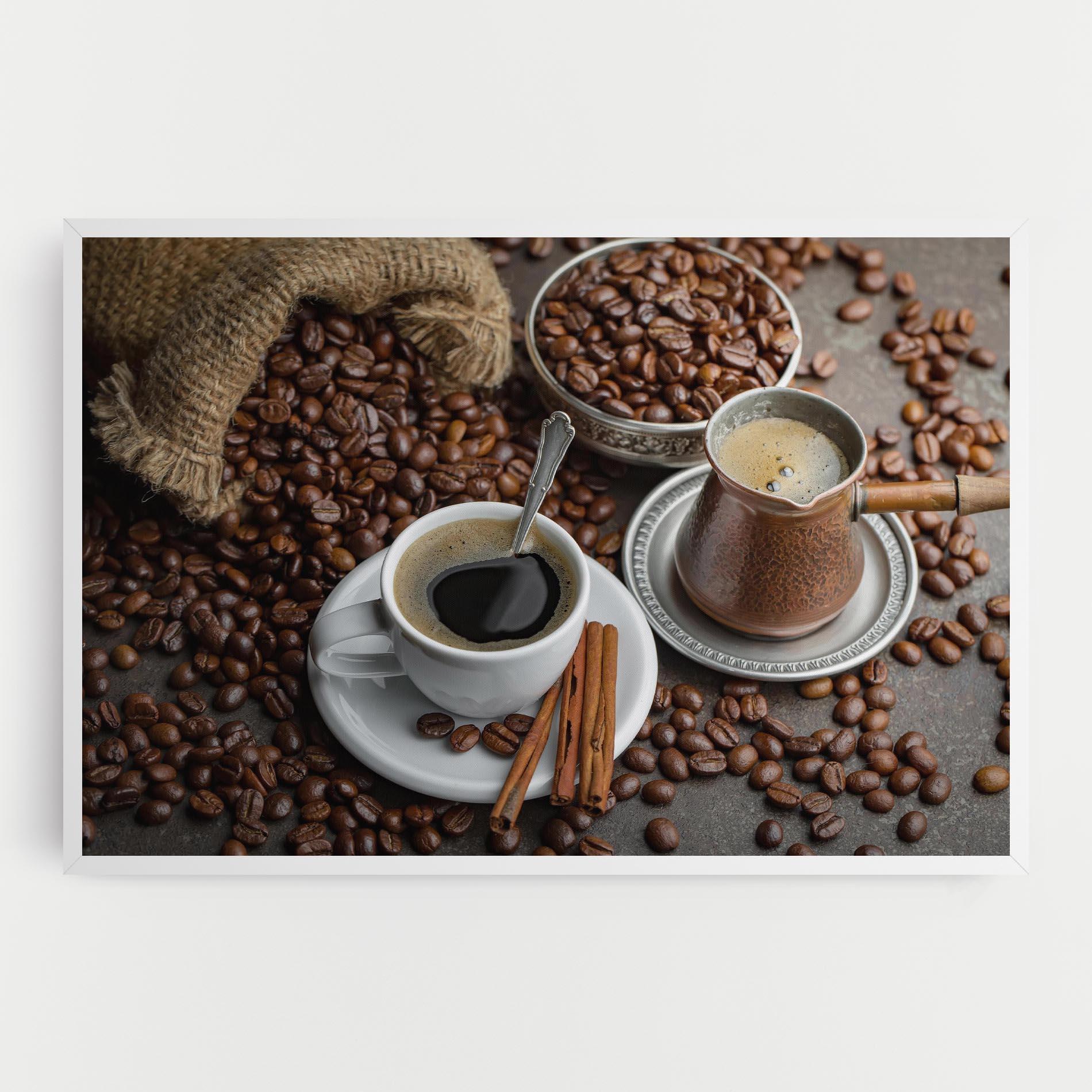 Vászonkép Black Coffee Bean mockup 0