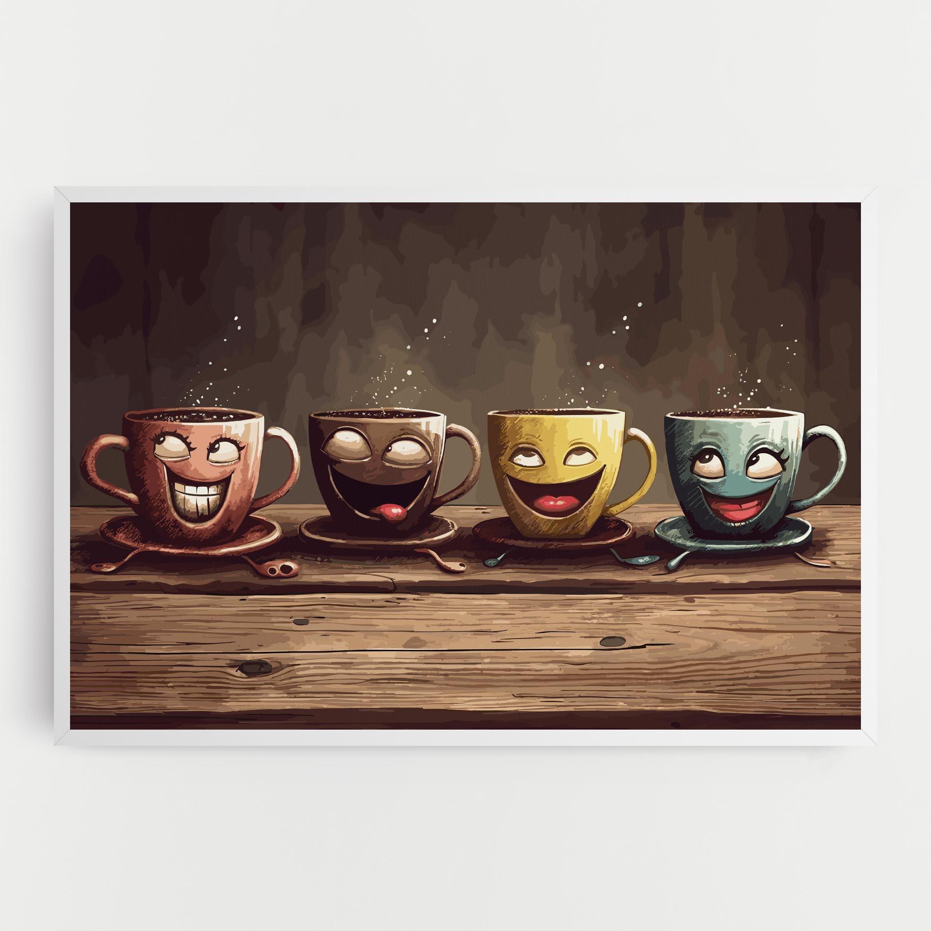 Vászonkép Coffee Faces mockup 0