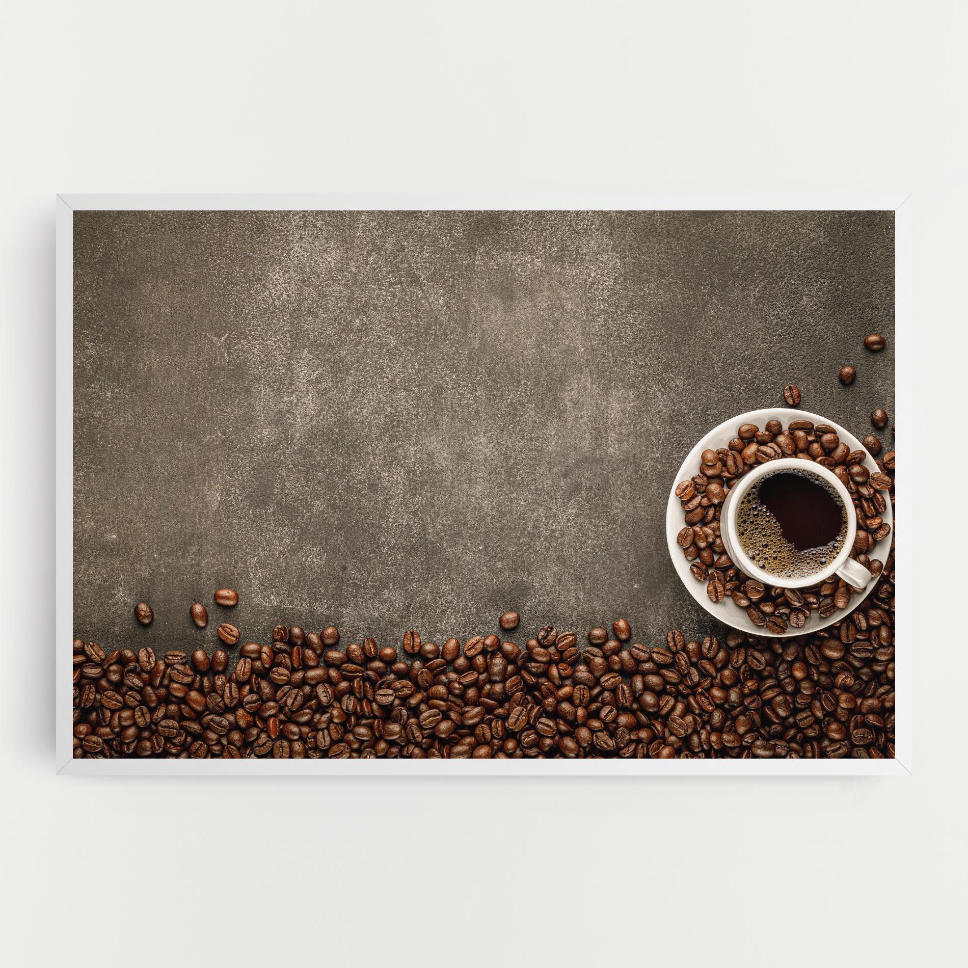 Coffee On Grey Table mockup 0