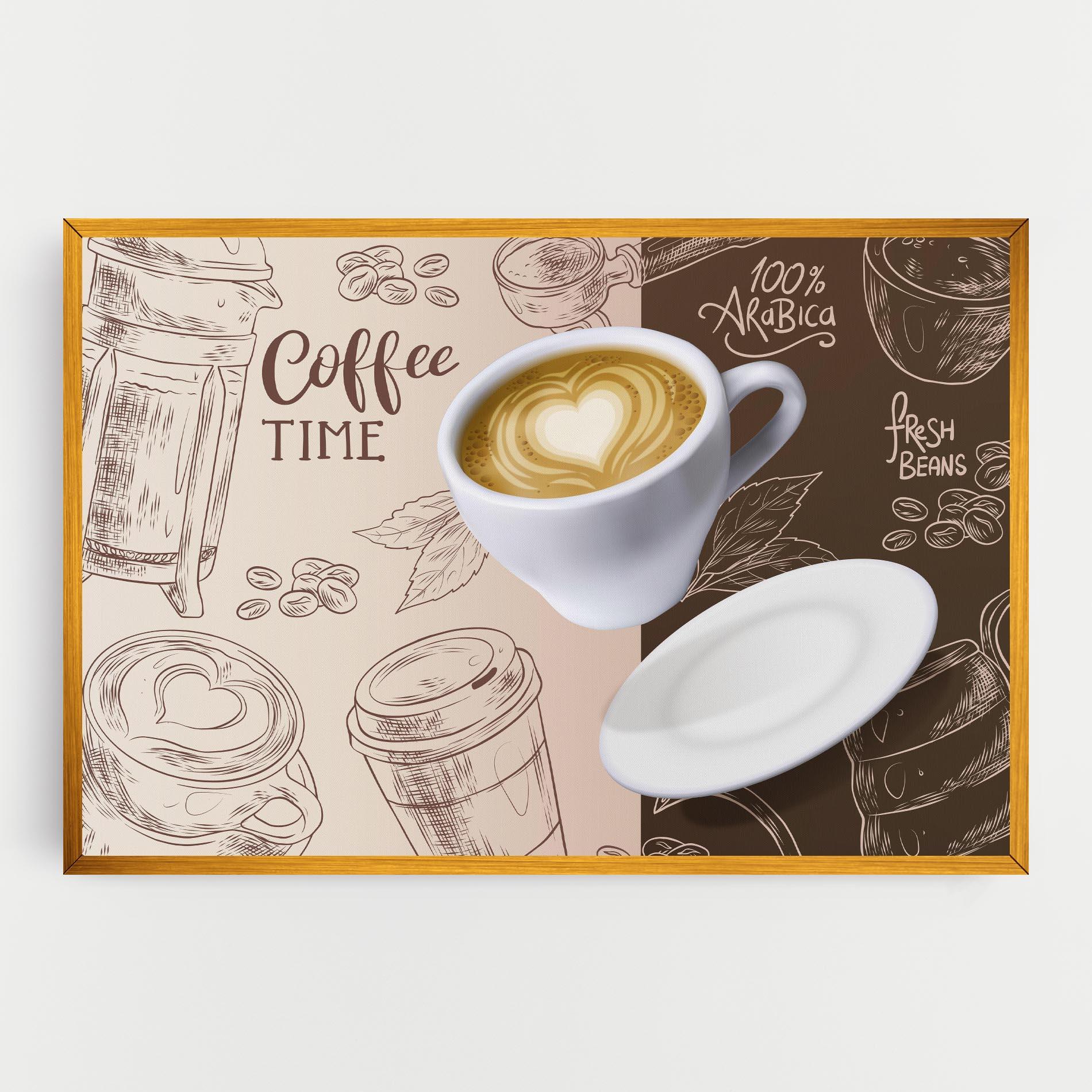 Vászonkép Coffee Time mockup 0