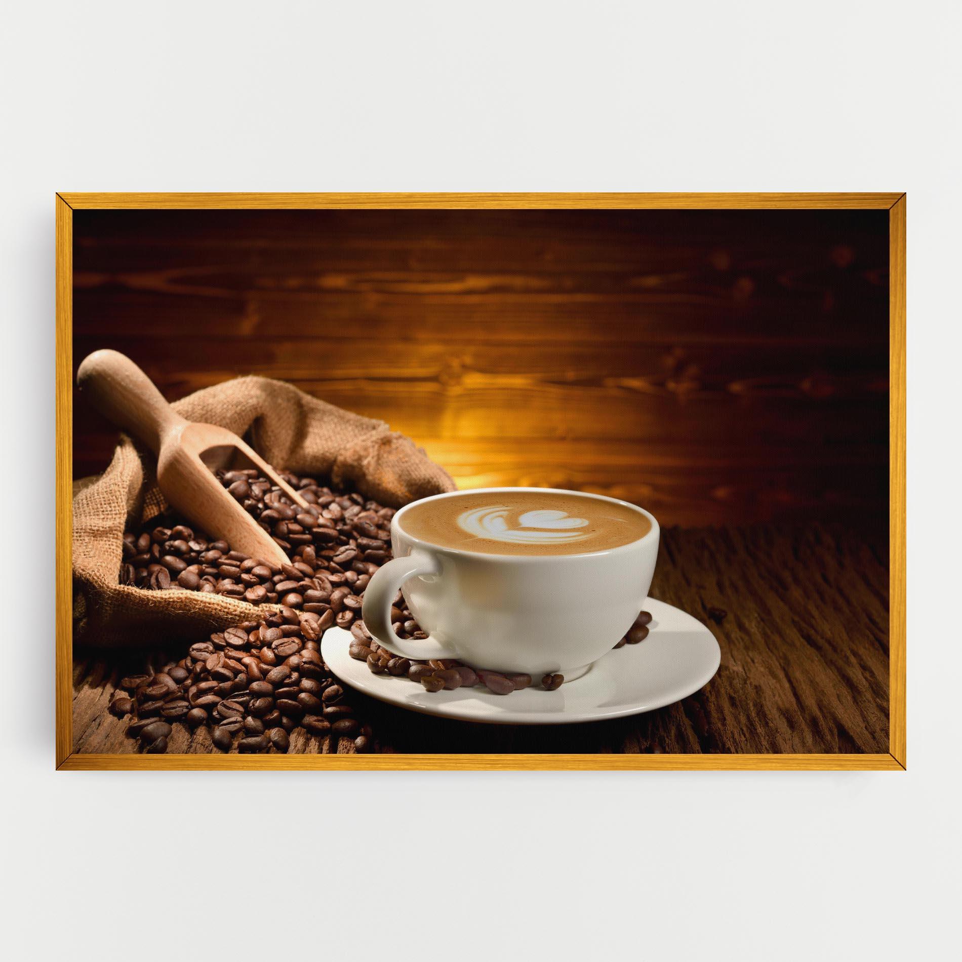 Vászonkép Latte Coffee mockup 0