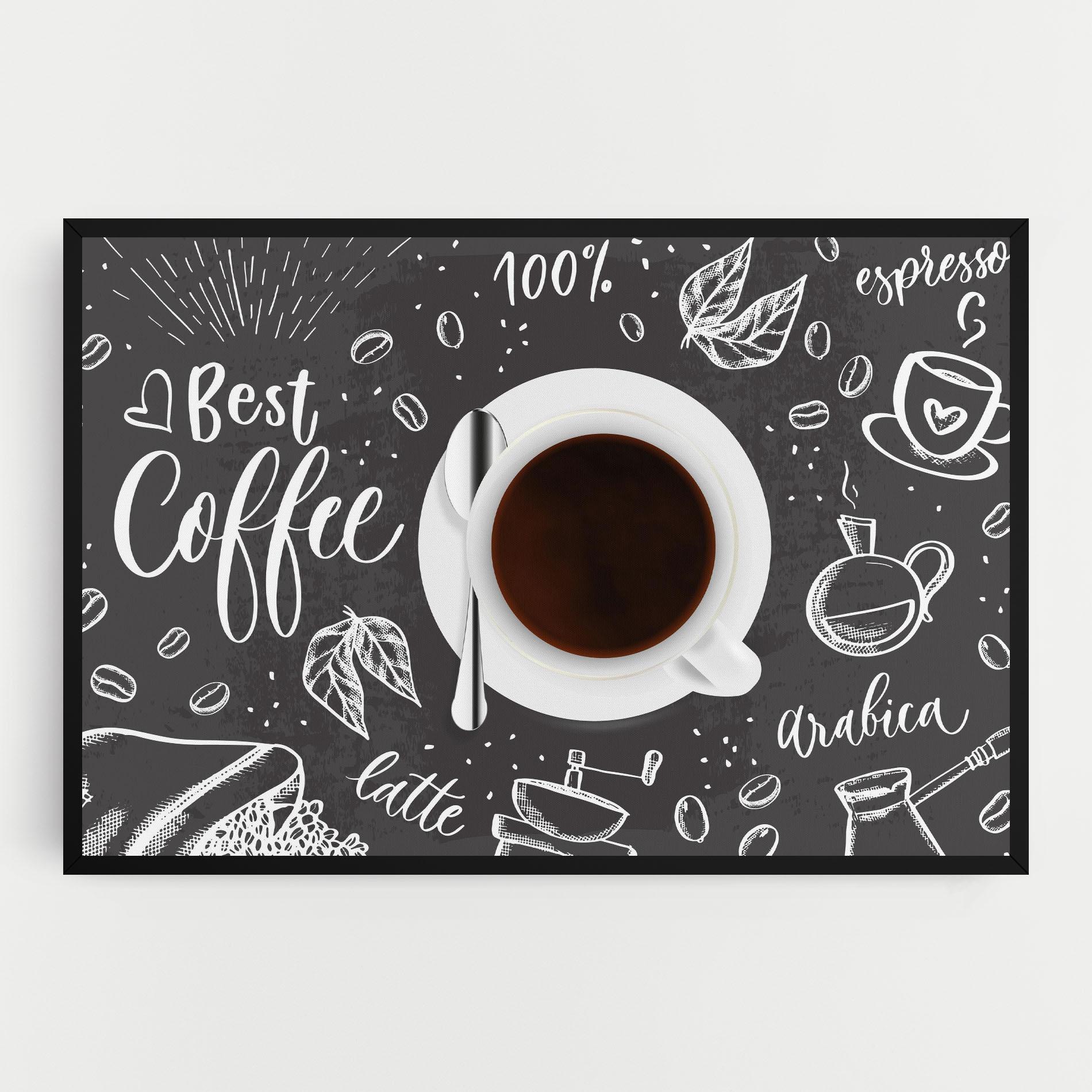 Vászonkép Best Coffee mockup 0