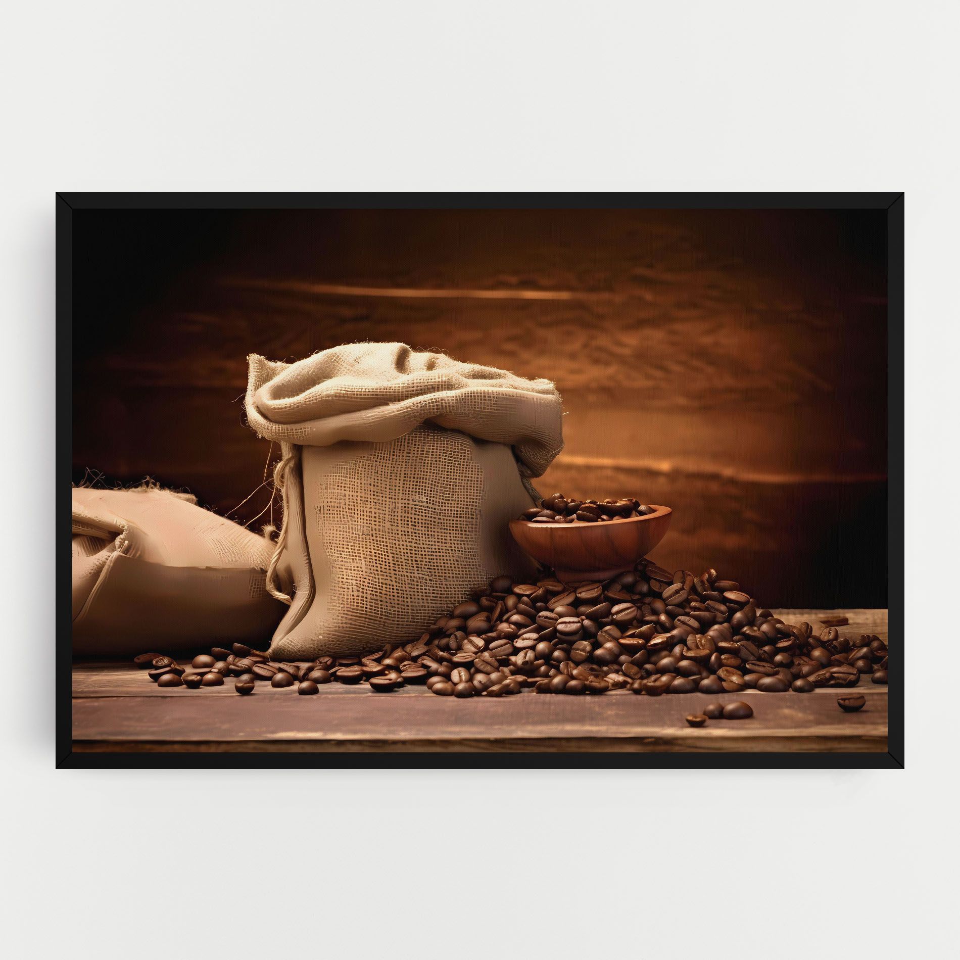 Big Bag Of Coffee Beans mockup 0