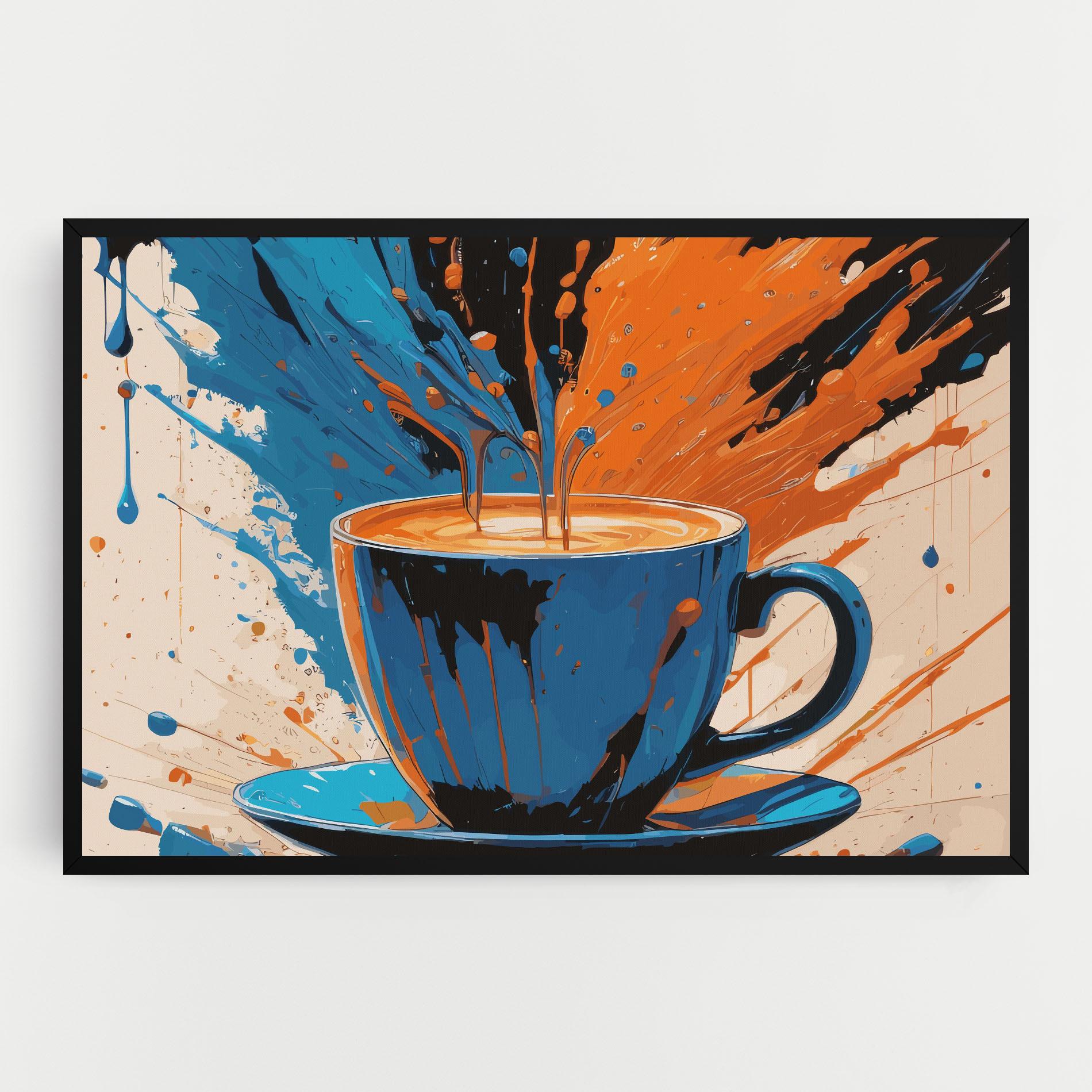 Vászonkép Coffee Blue Orange mockup 0