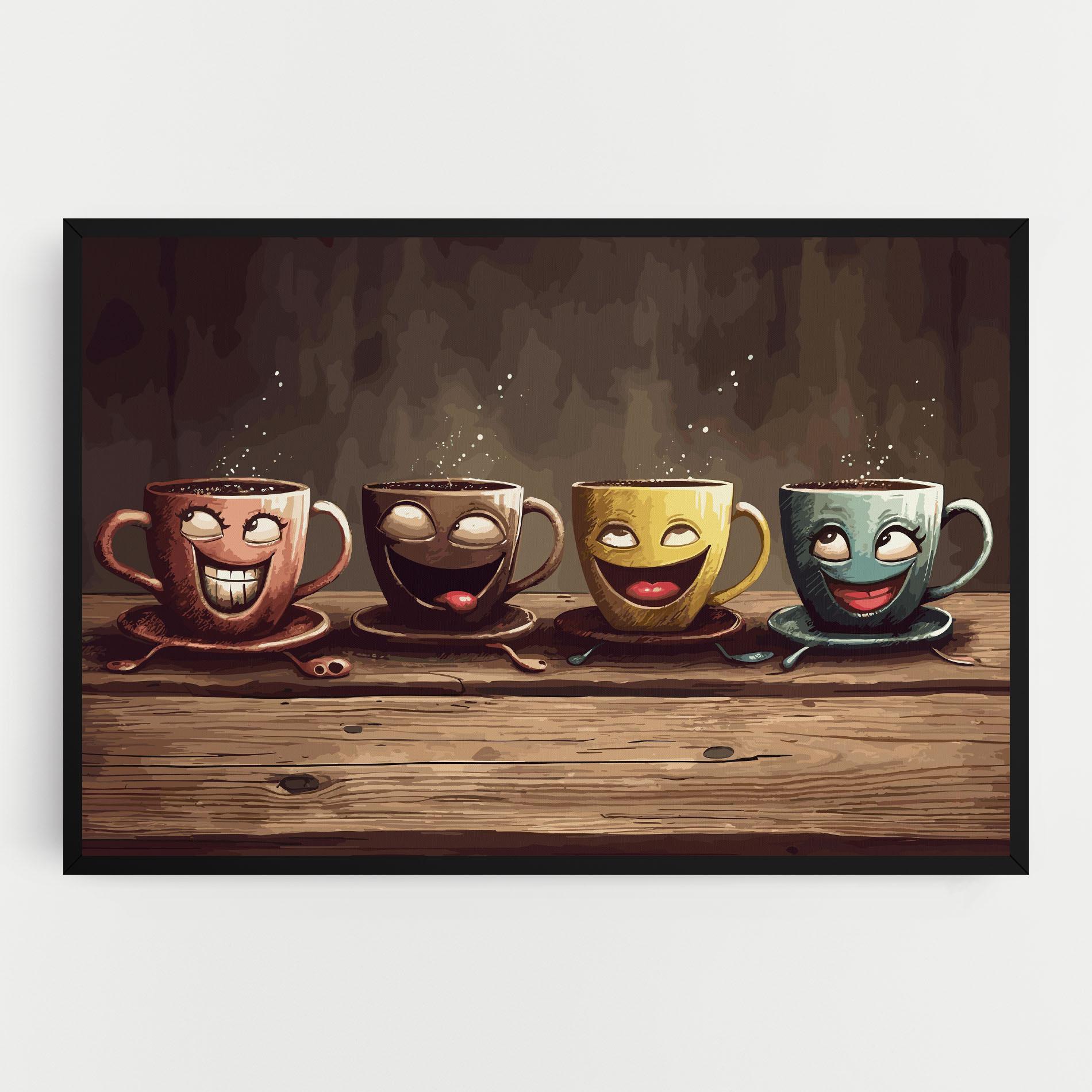 Vászonkép Coffee Faces mockup 0