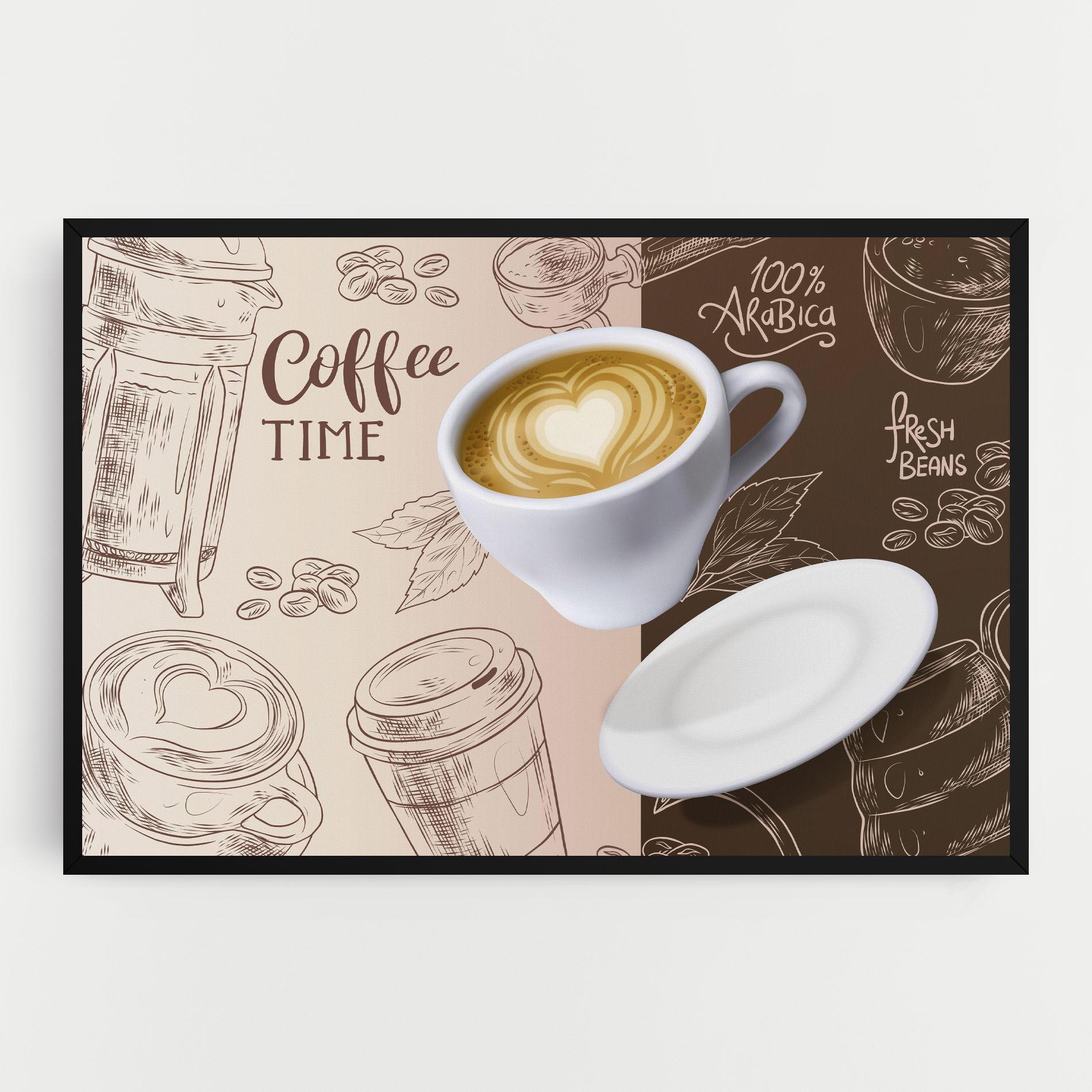 Vászonkép Coffee Time mockup 0