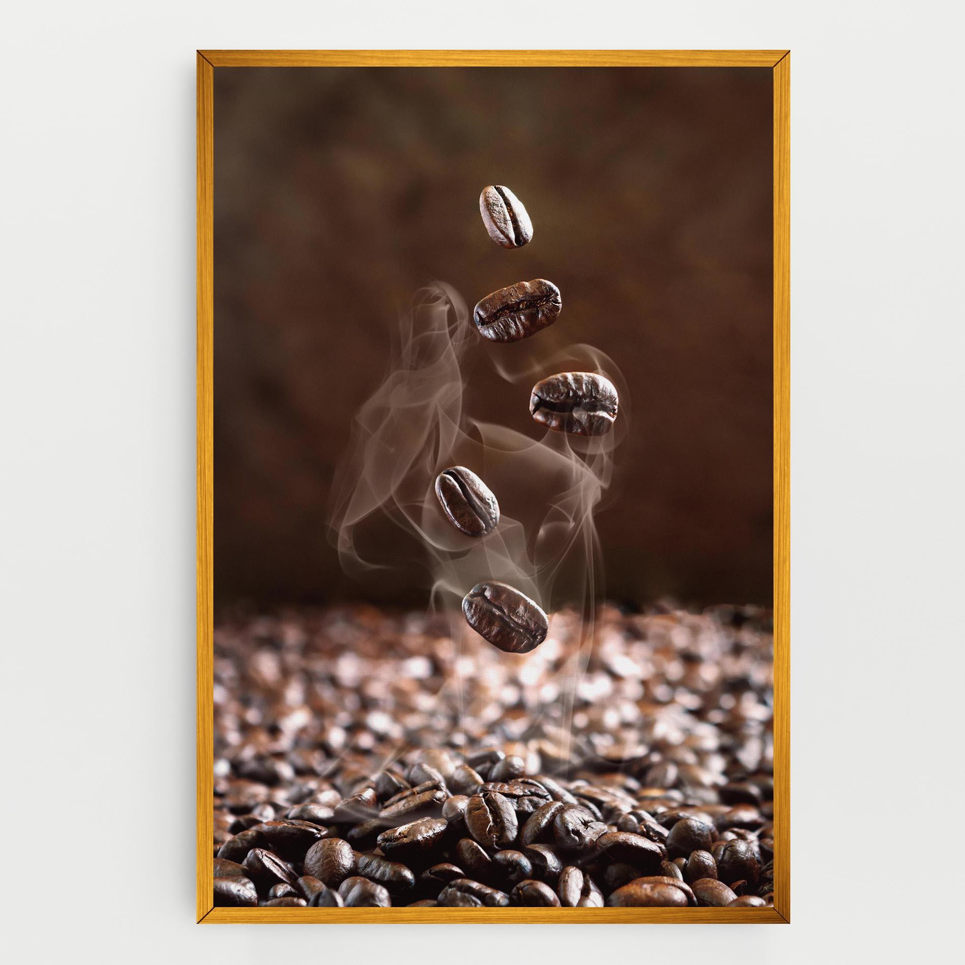 Vászonkép Close Up Falling Beans mockup 0