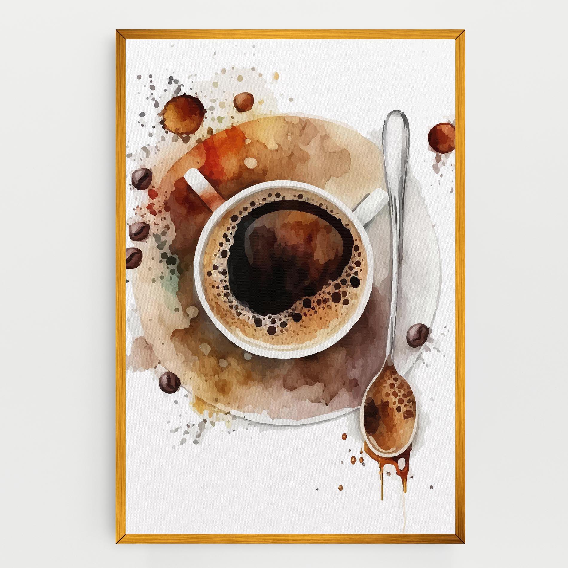 Vászonkép Coffee Liquid mockup 0