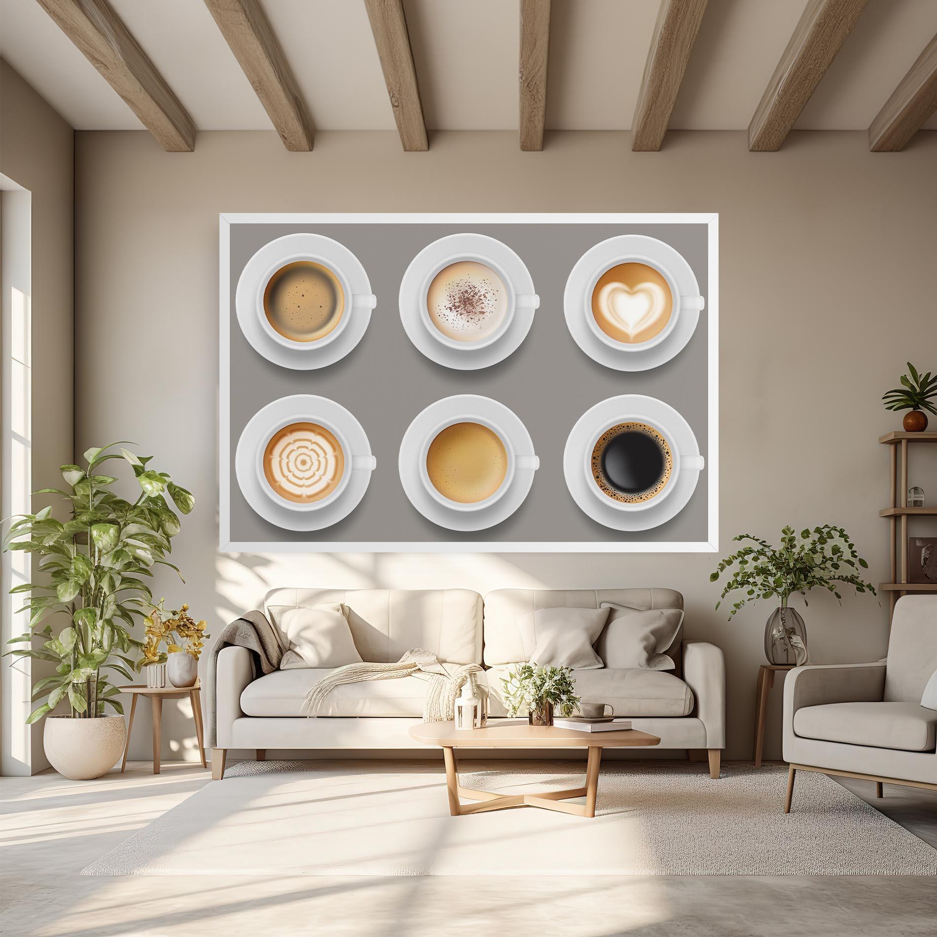 Vászonkép Coffee Cups Mix mockup 6