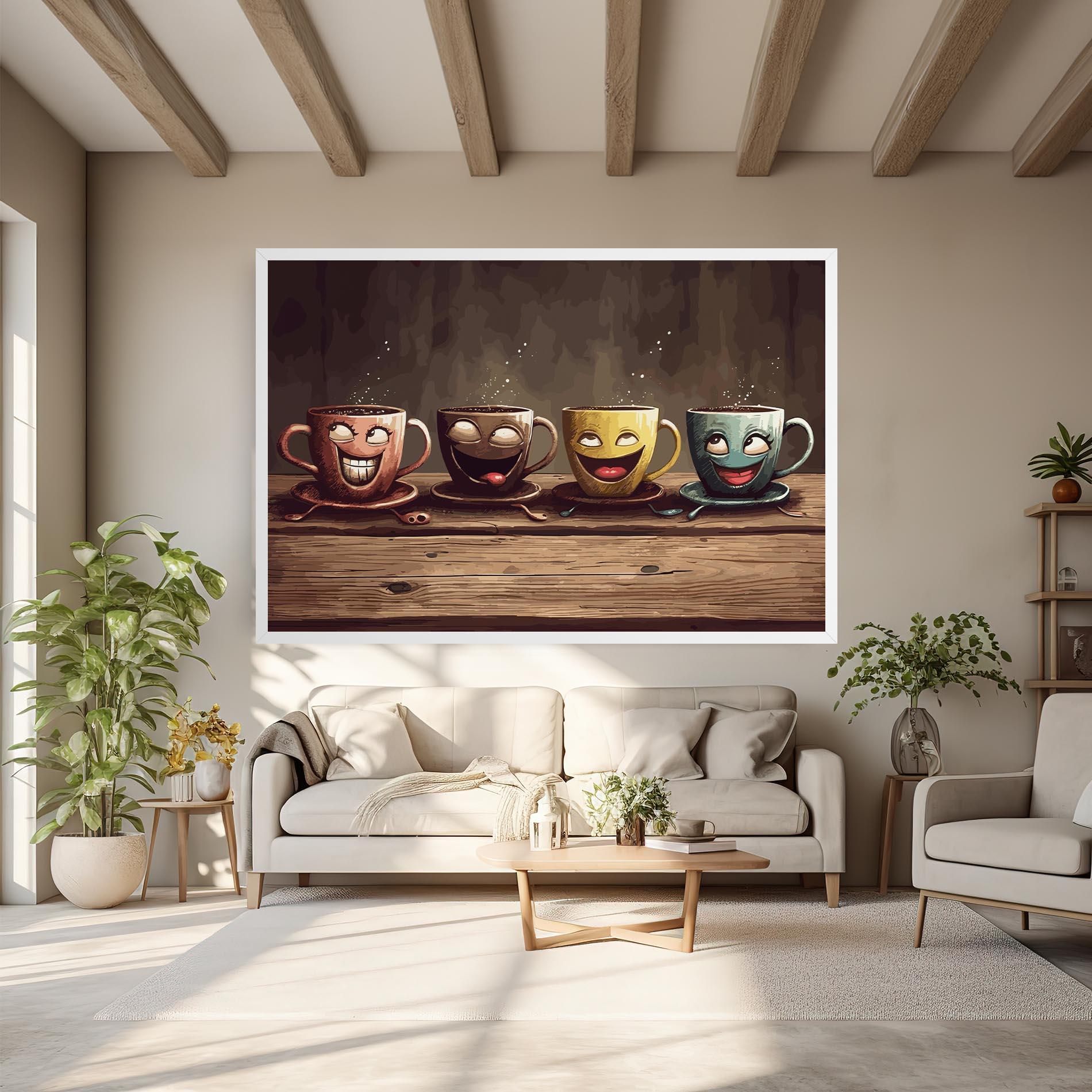 Vászonkép Coffee Faces mockup 6