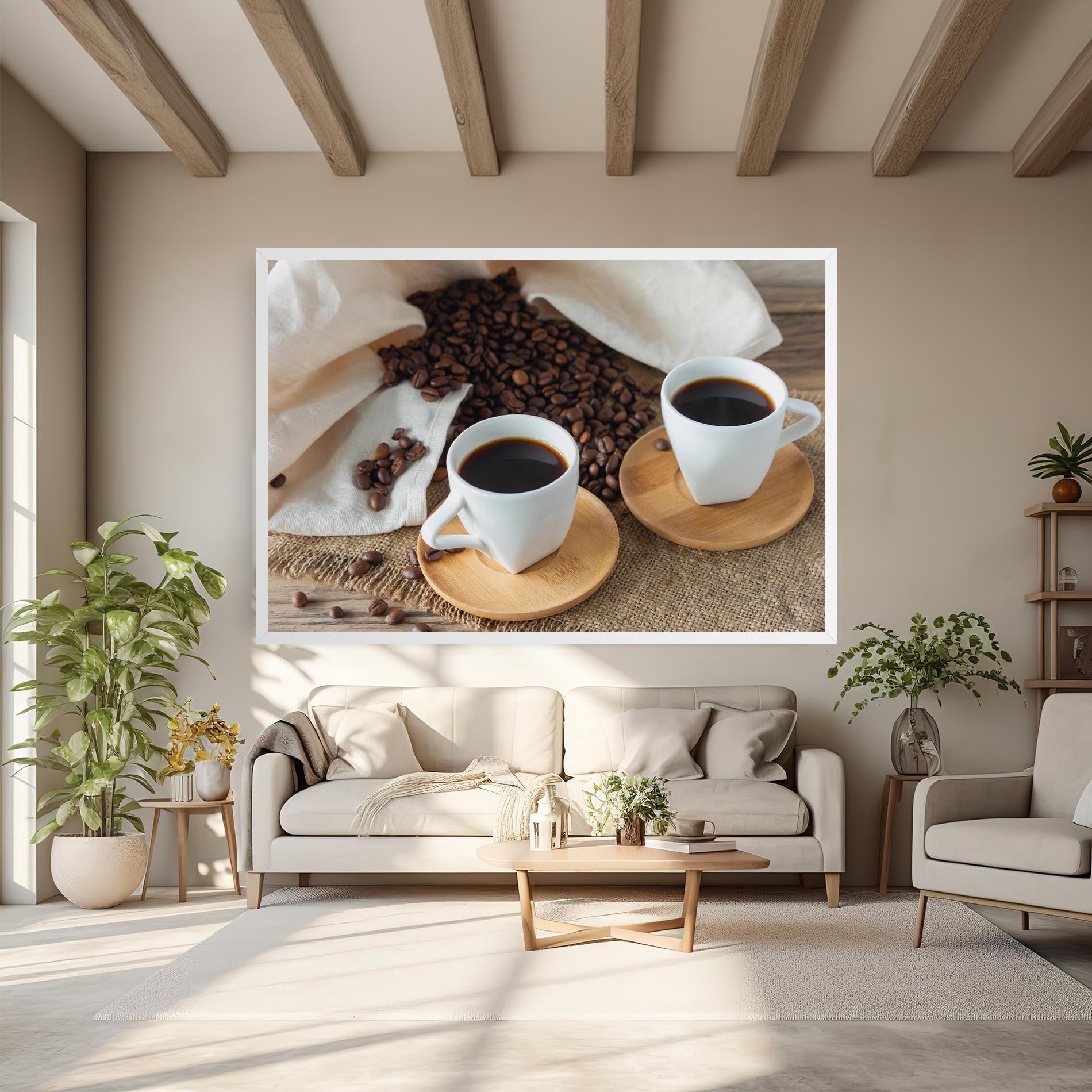 Vászonkép Fresh Espresso mockup 6