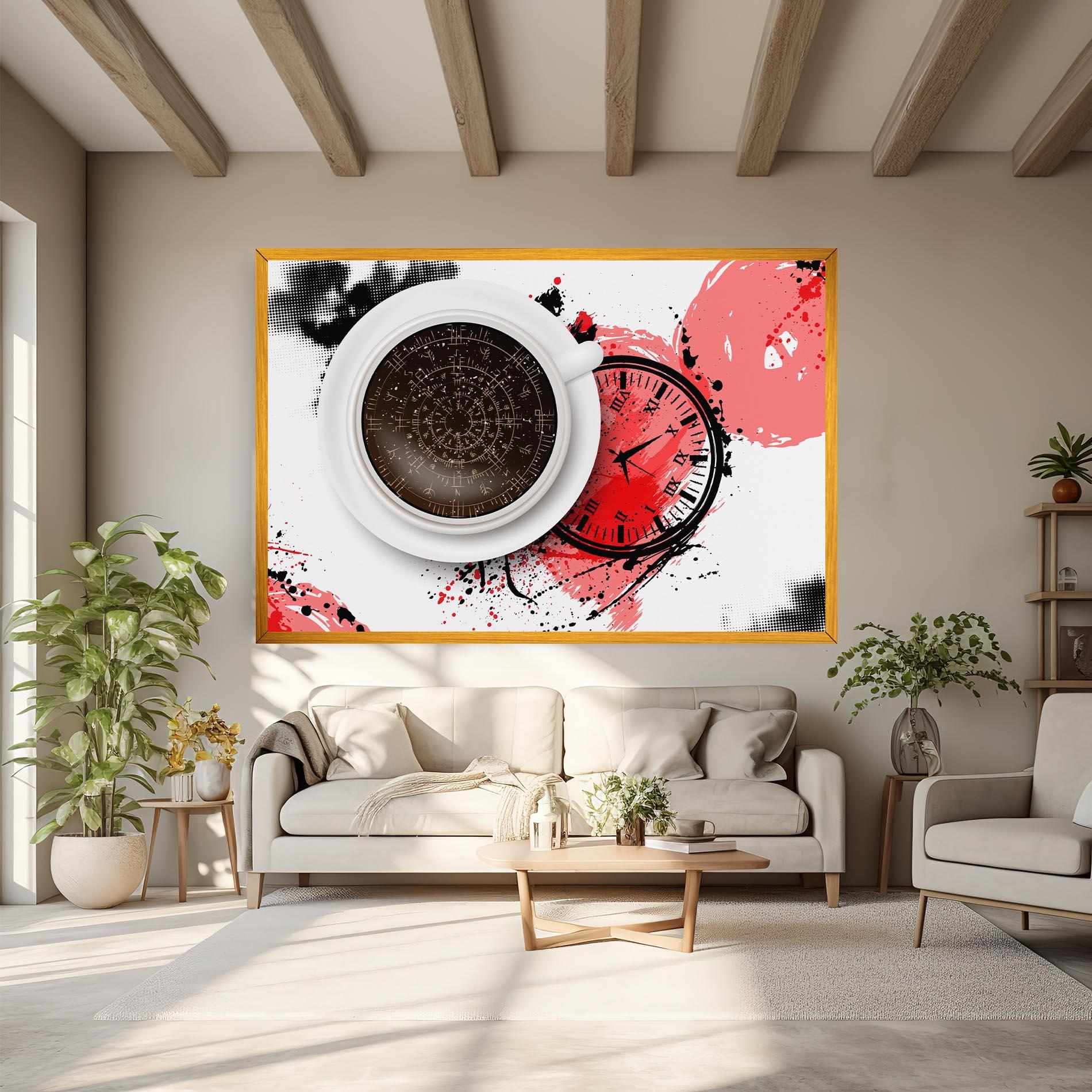 Vászonkép Coffee Reading mockup 6