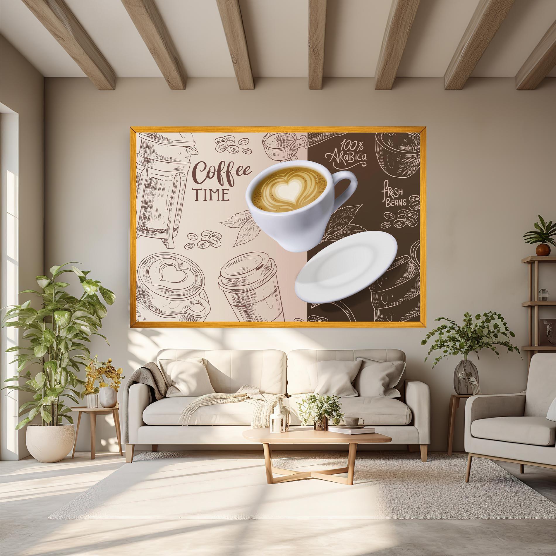 Vászonkép Coffee Time mockup 6