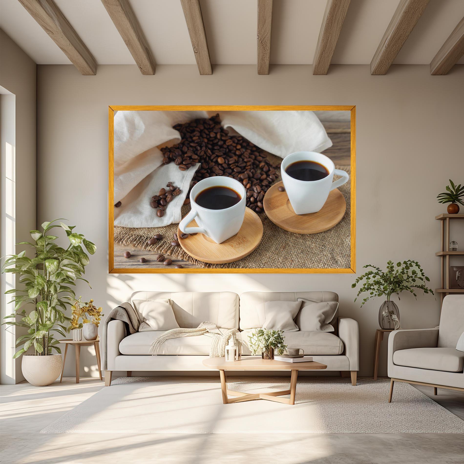 Vászonkép Fresh Espresso mockup 6