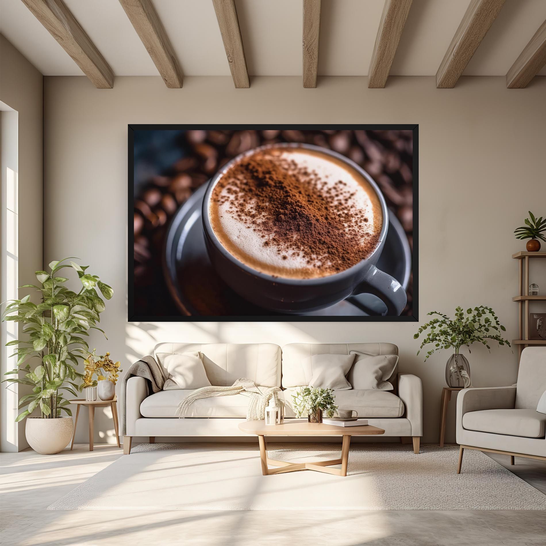 Cappuccino Coffee Close Up mockup 6