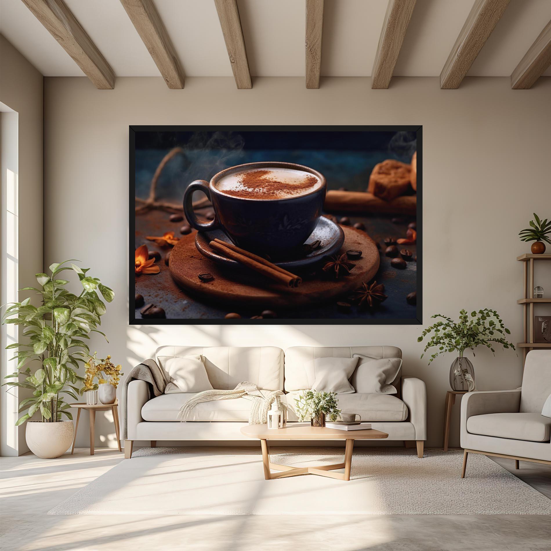 Vászonkép Cinnamon Coffee Cup mockup 6