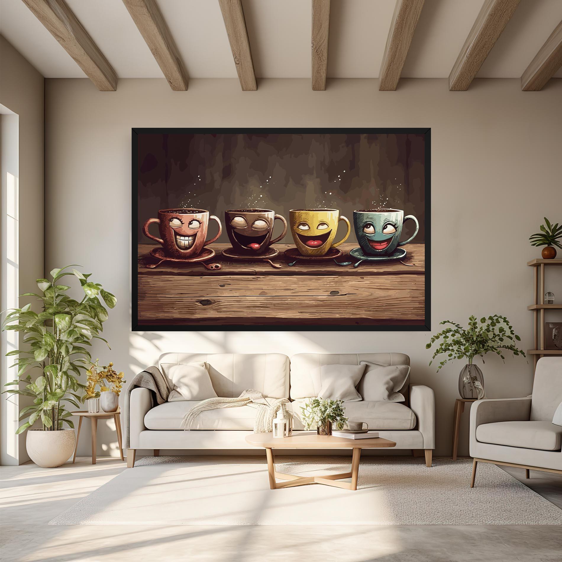 Vászonkép Coffee Faces mockup 6