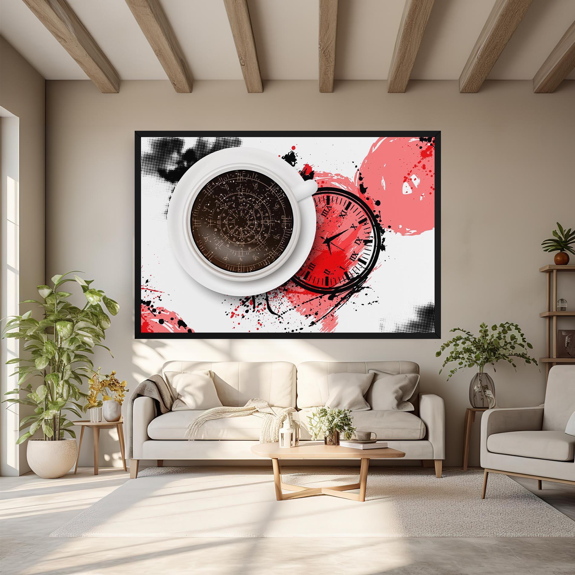 Vászonkép Coffee Reading mockup 6