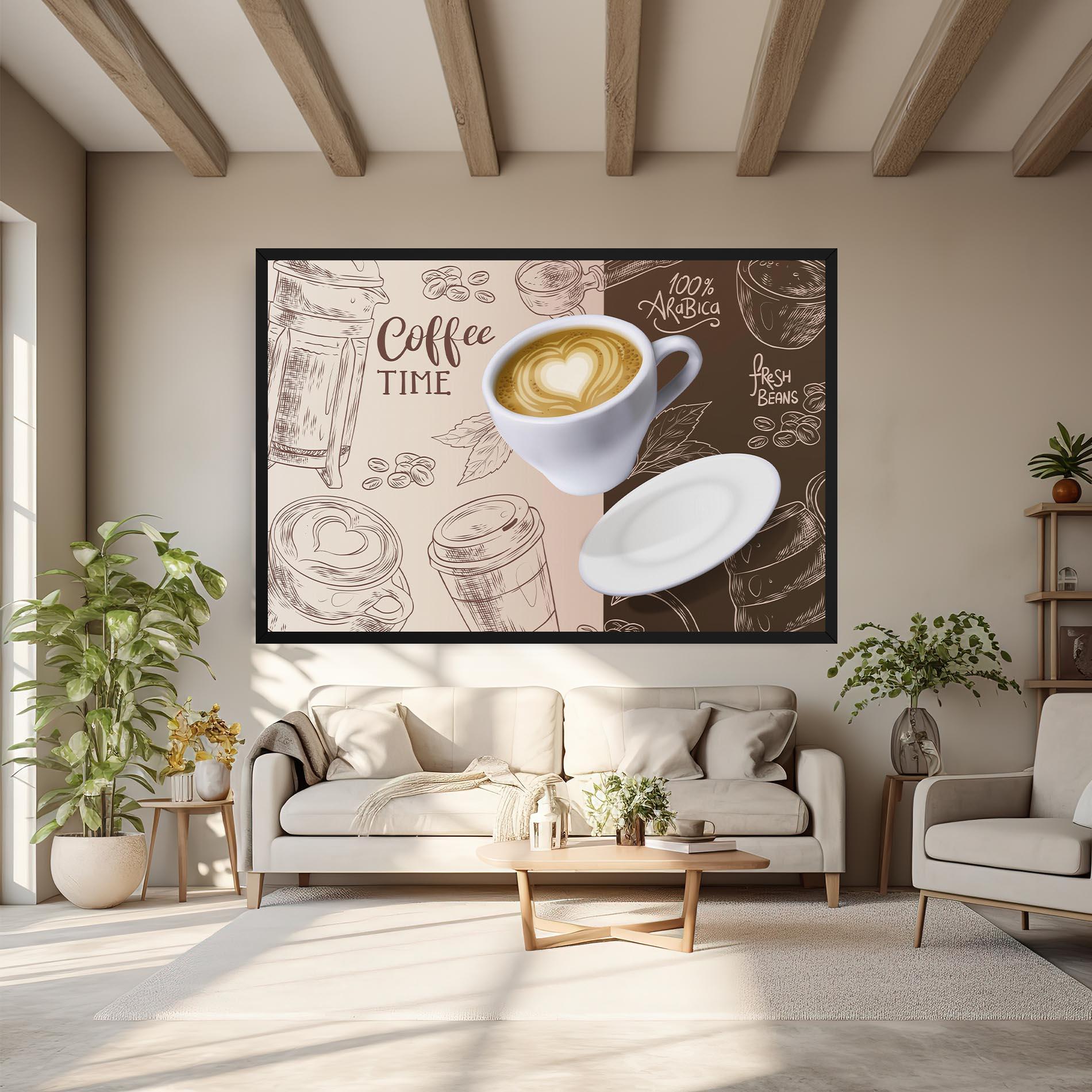 Vászonkép Coffee Time mockup 6