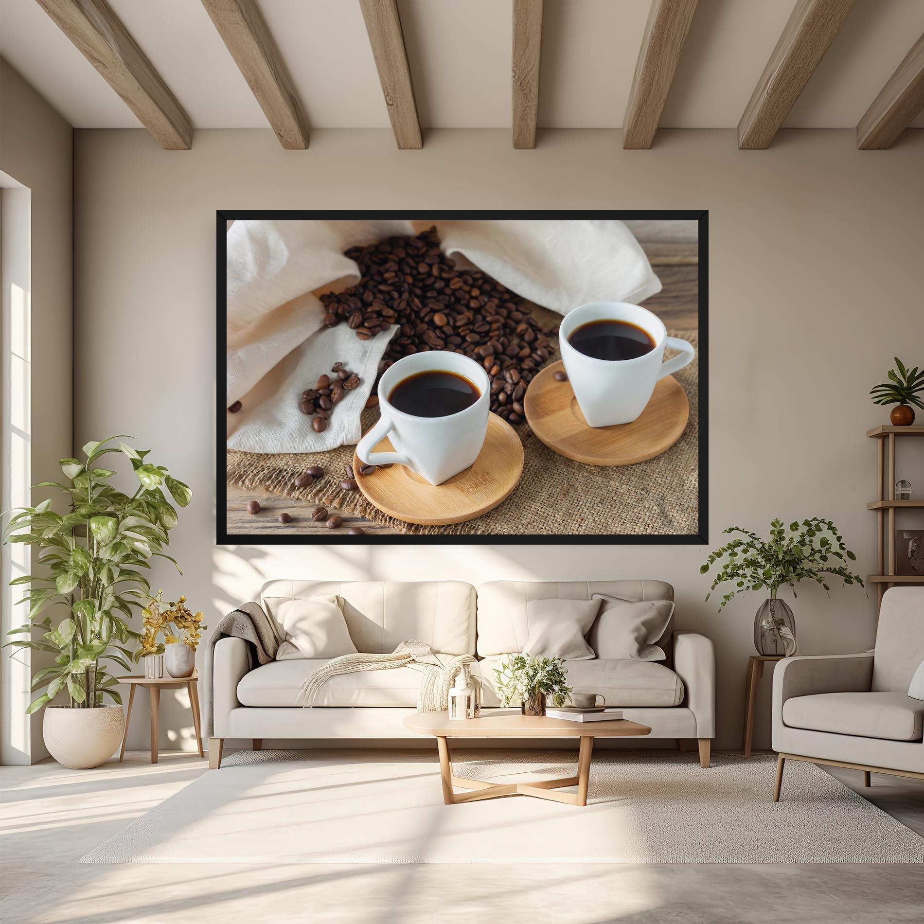 Vászonkép Fresh Espresso mockup 6
