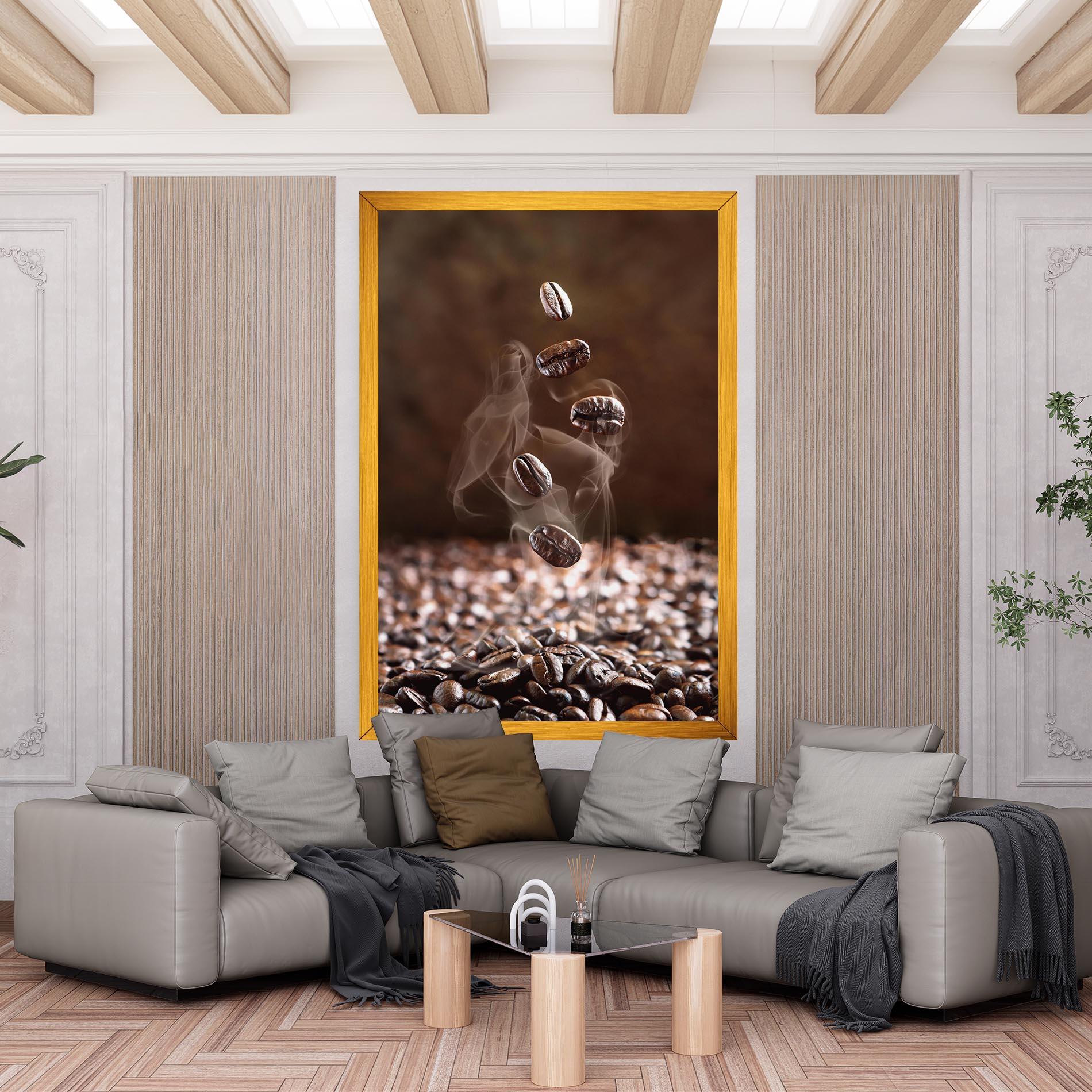 Vászonkép Close Up Falling Beans mockup 6