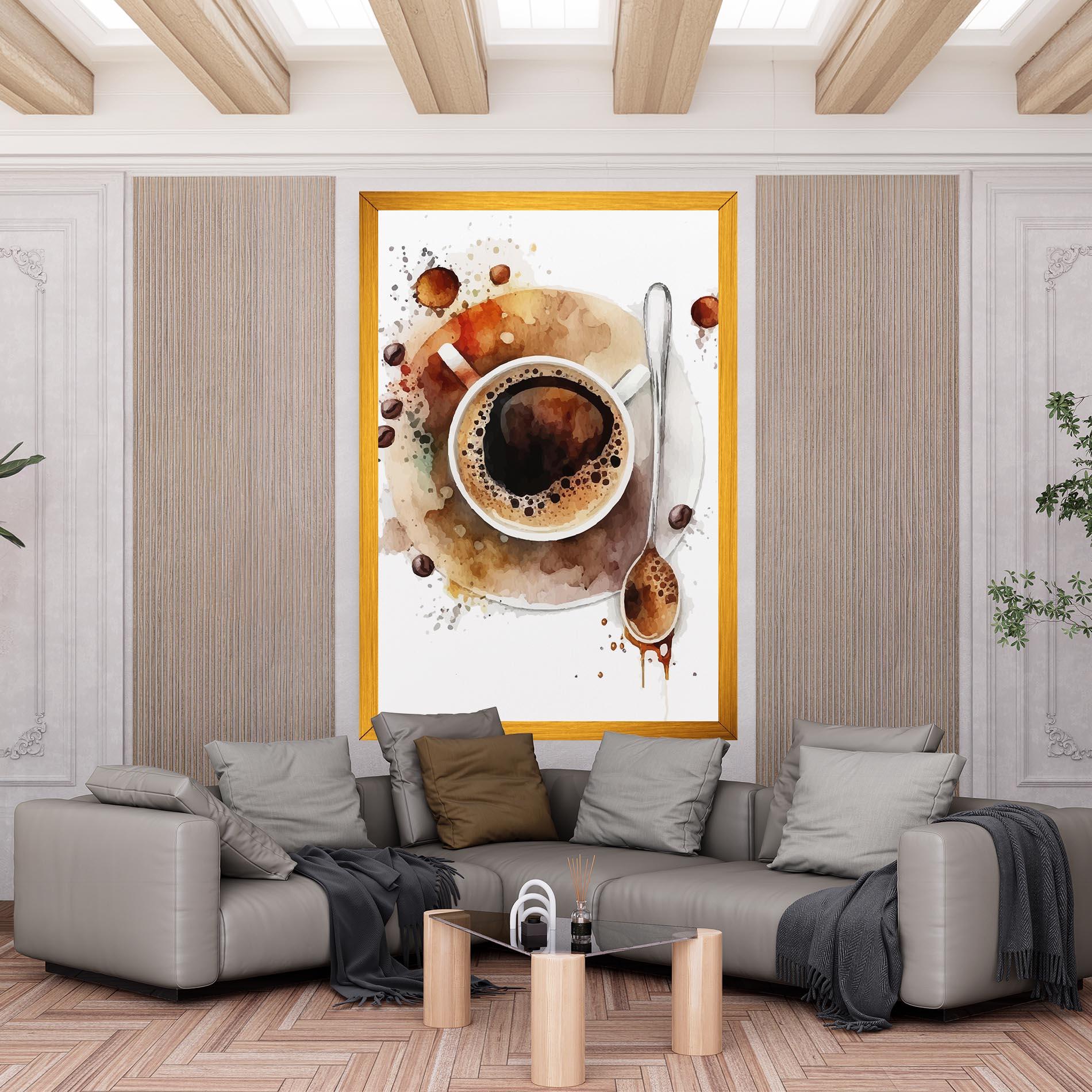 Vászonkép Coffee Liquid mockup 6