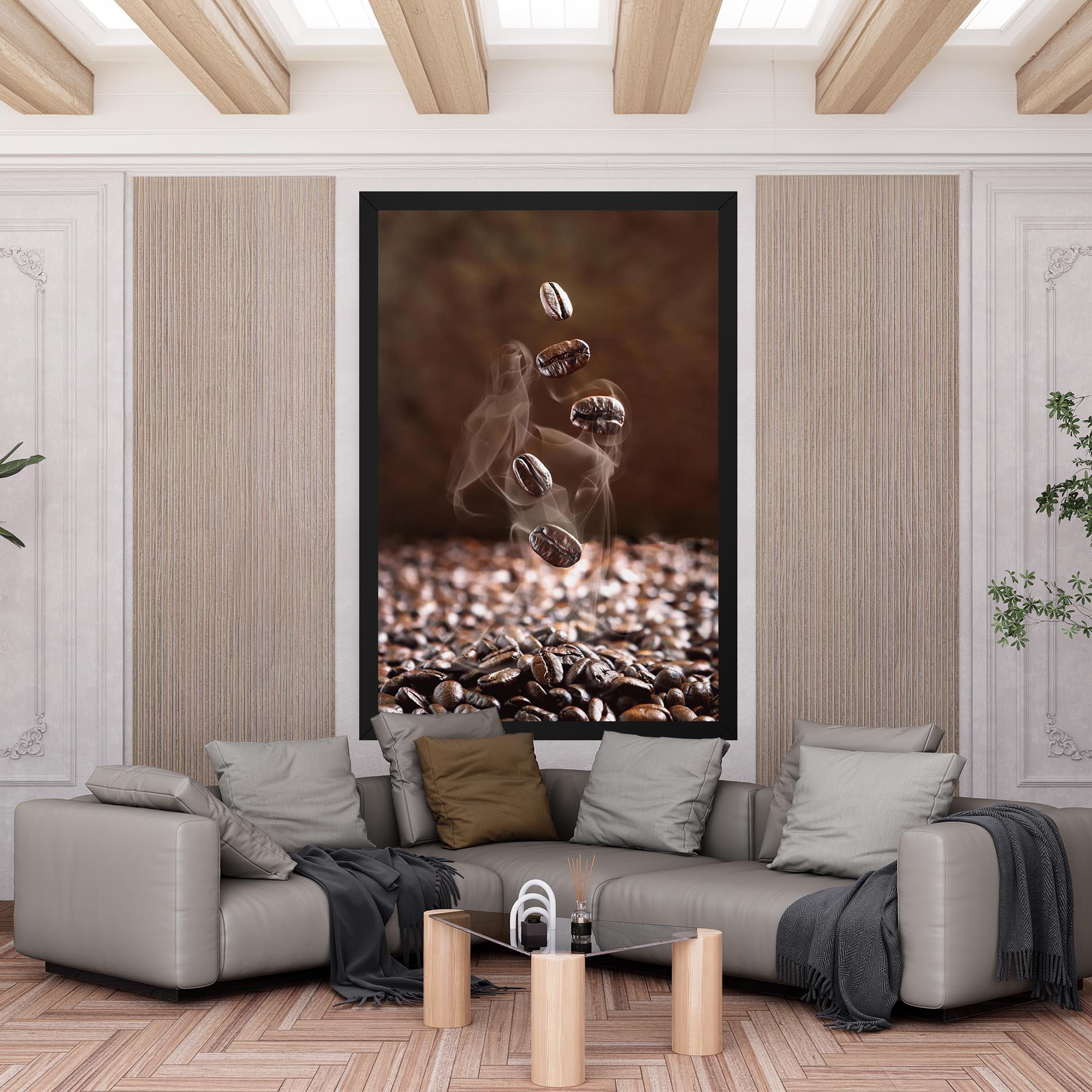 Vászonkép Close Up Falling Beans mockup 6