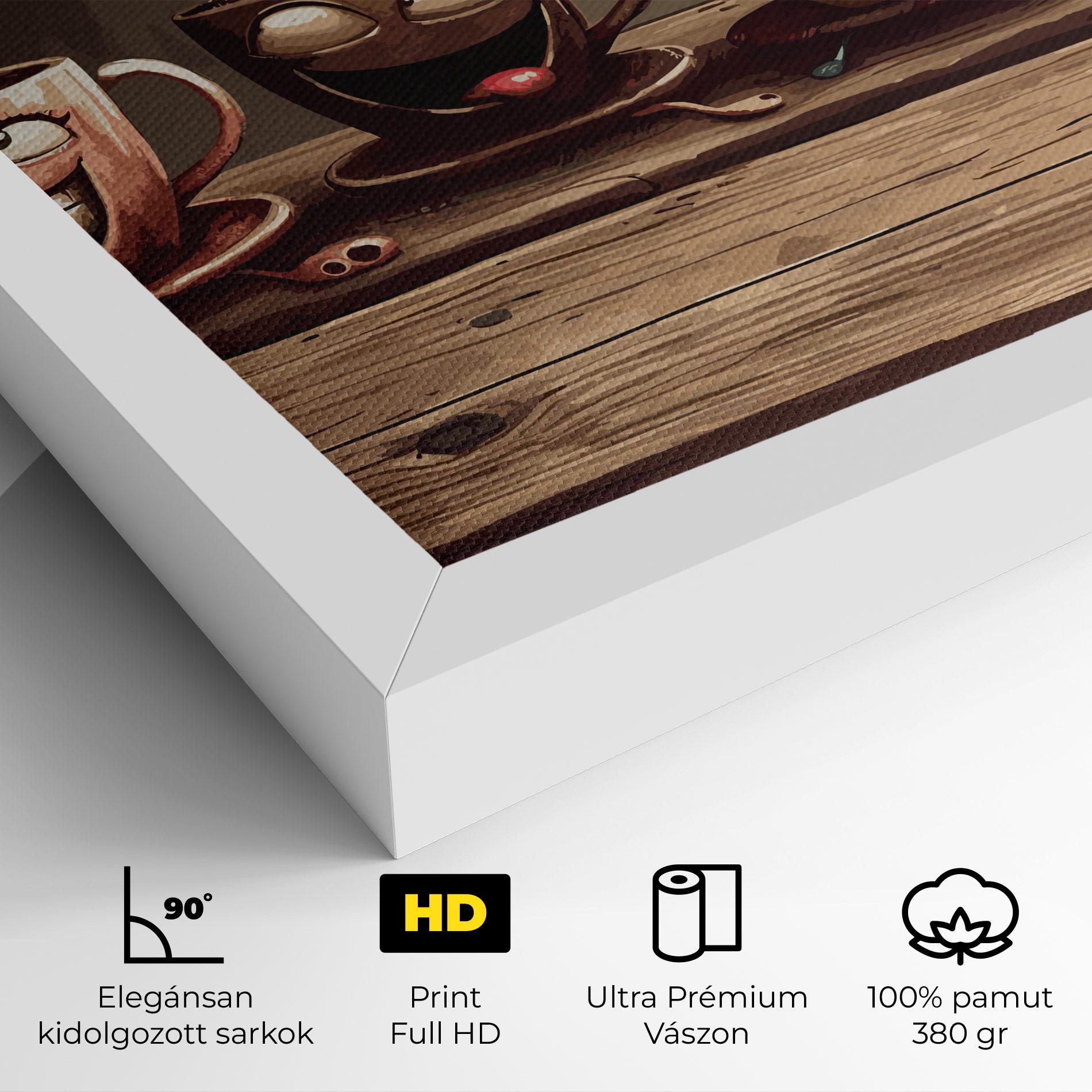 Vászonkép Coffee Faces mockup 4