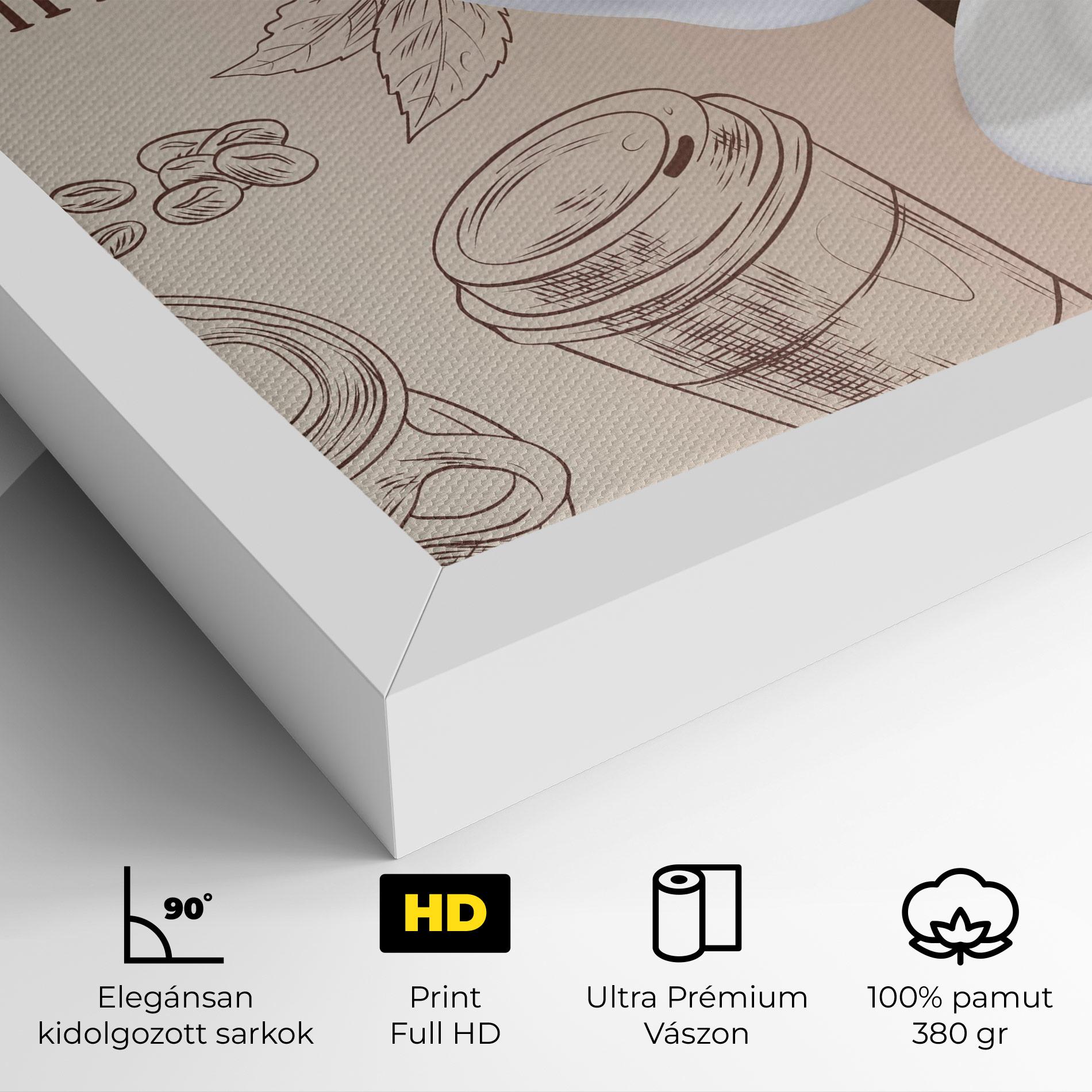 Vászonkép Coffee Time mockup 4
