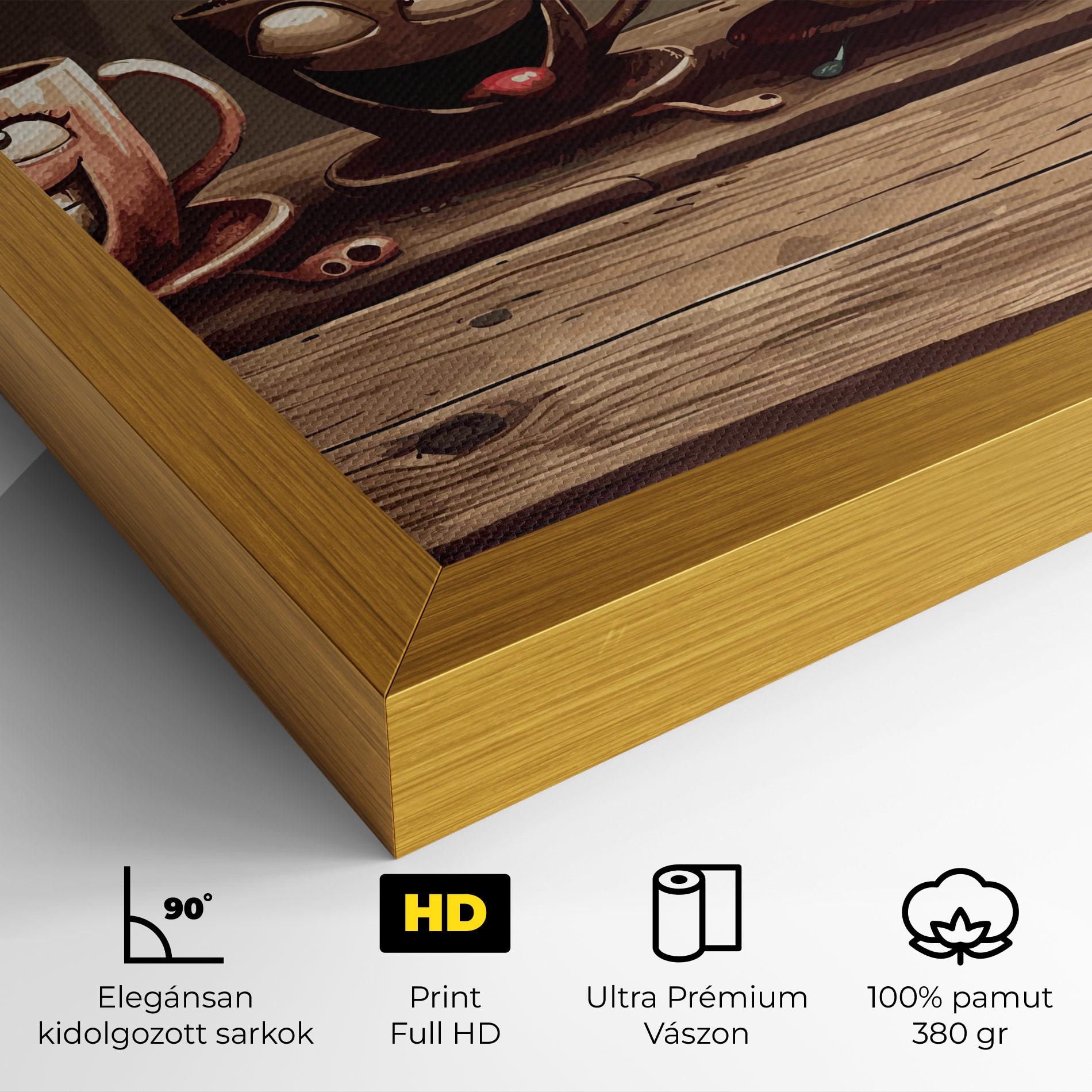 Vászonkép Coffee Faces mockup 4